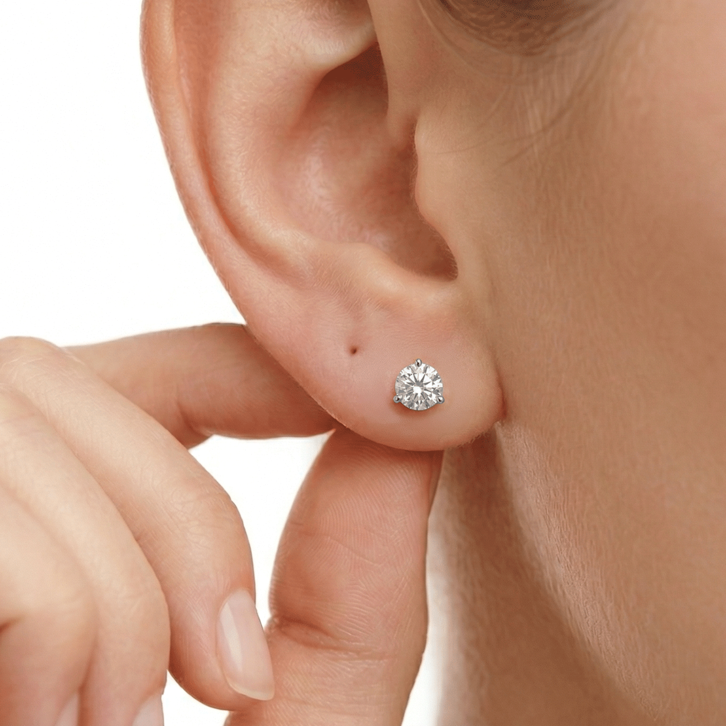 Stella Round Stud Earrings – view 4