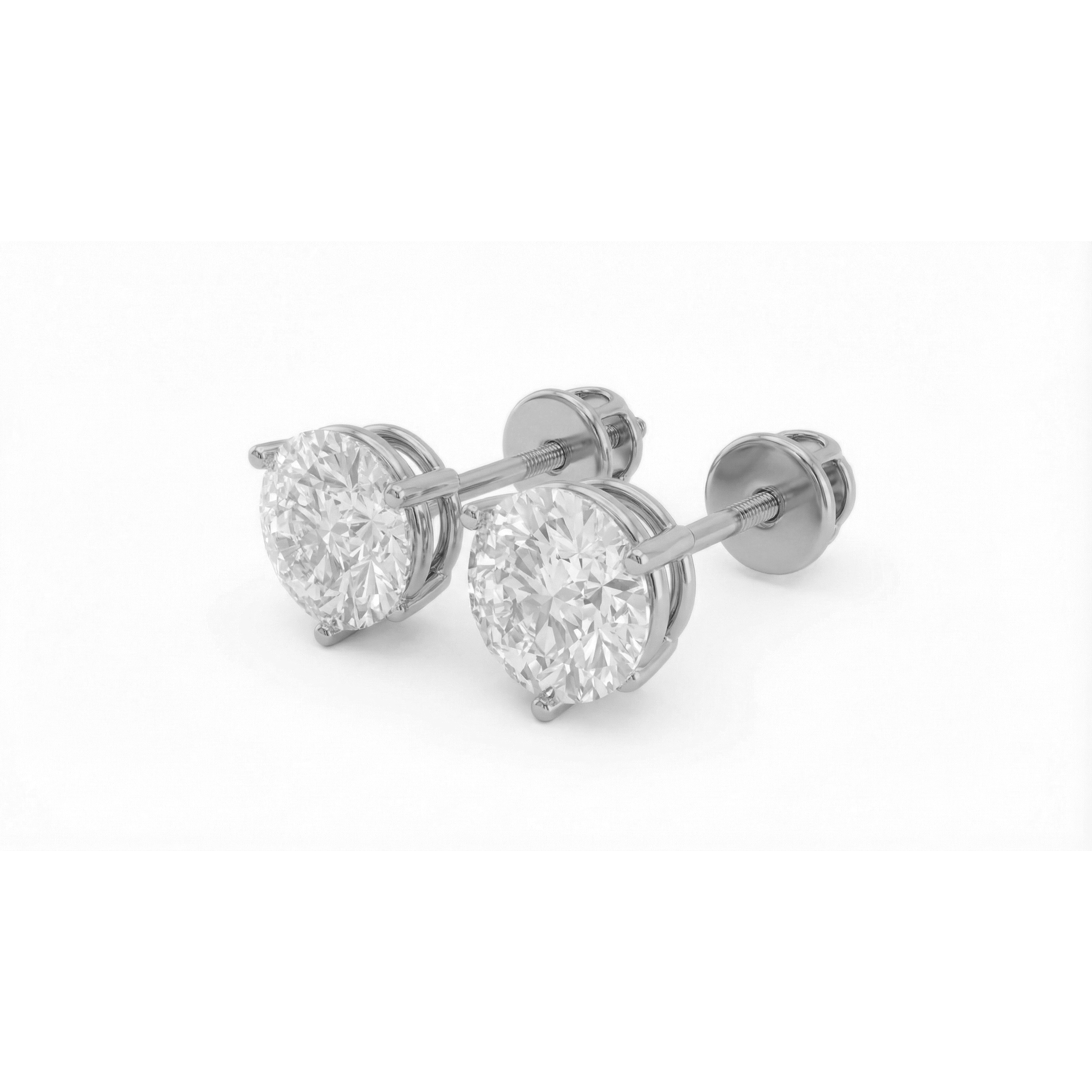 Stella Round Stud Earrings – view 2