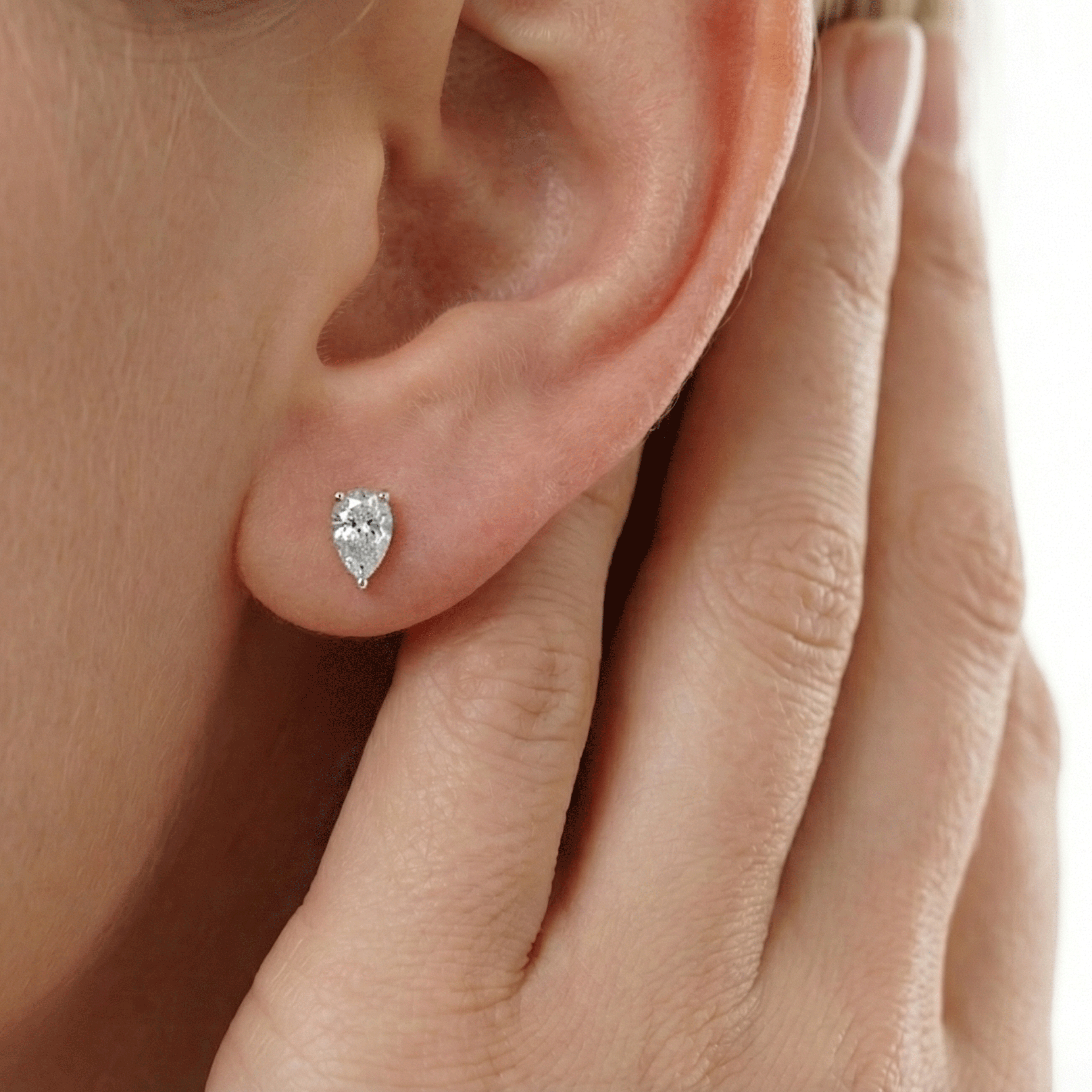 Stella Pear Stud Earrings – view 4