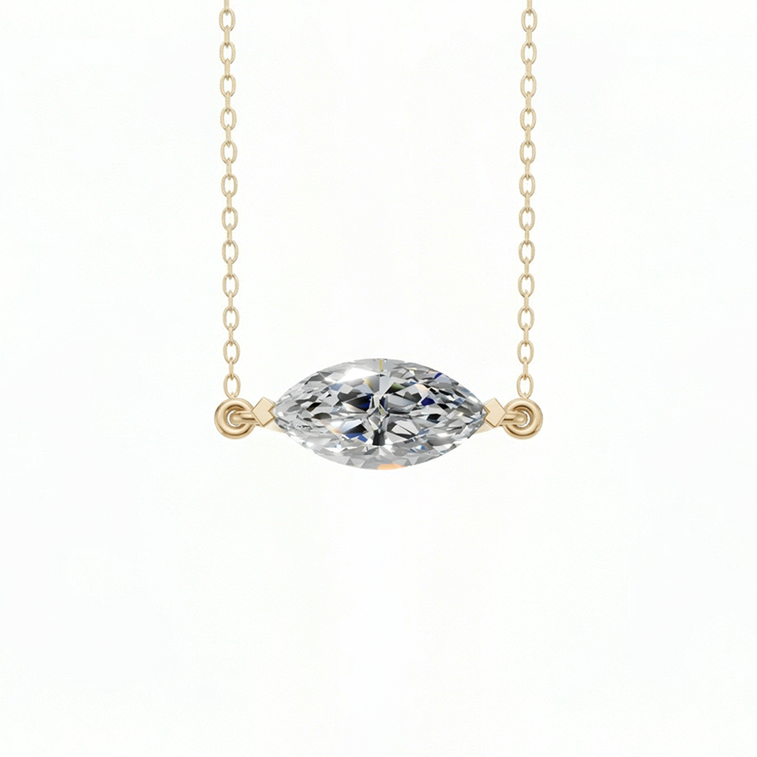 Mae Marquise East West Pendant
