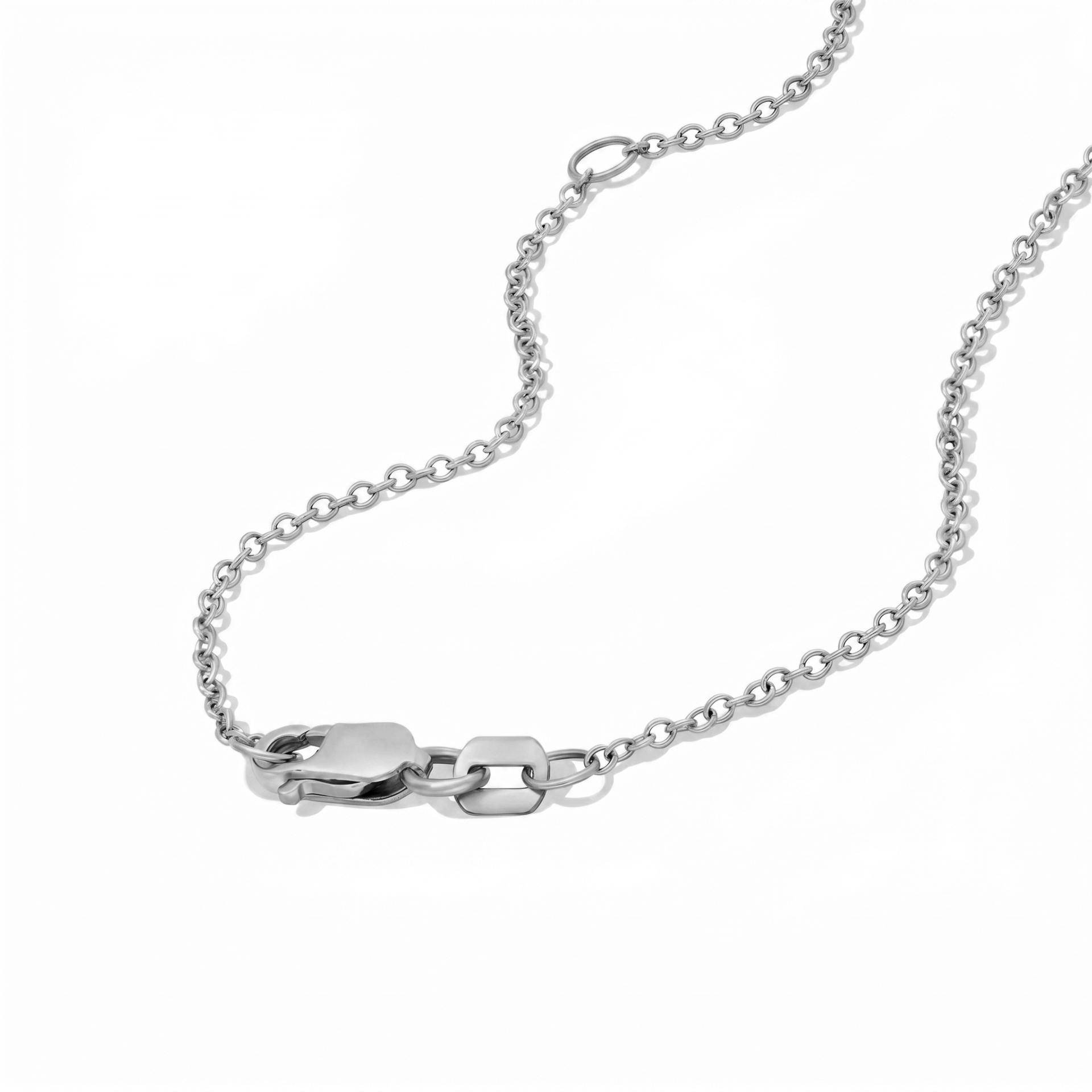 Margot marquise and round toi et moi diamond pendant in white gold — earth and grown diamonds by Amber Arc – view 3