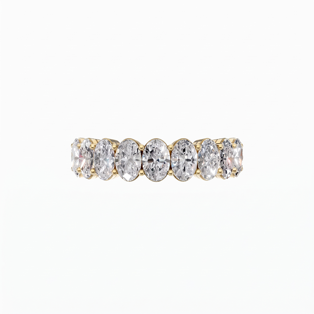 Jude Oval Half-Eternity Ring