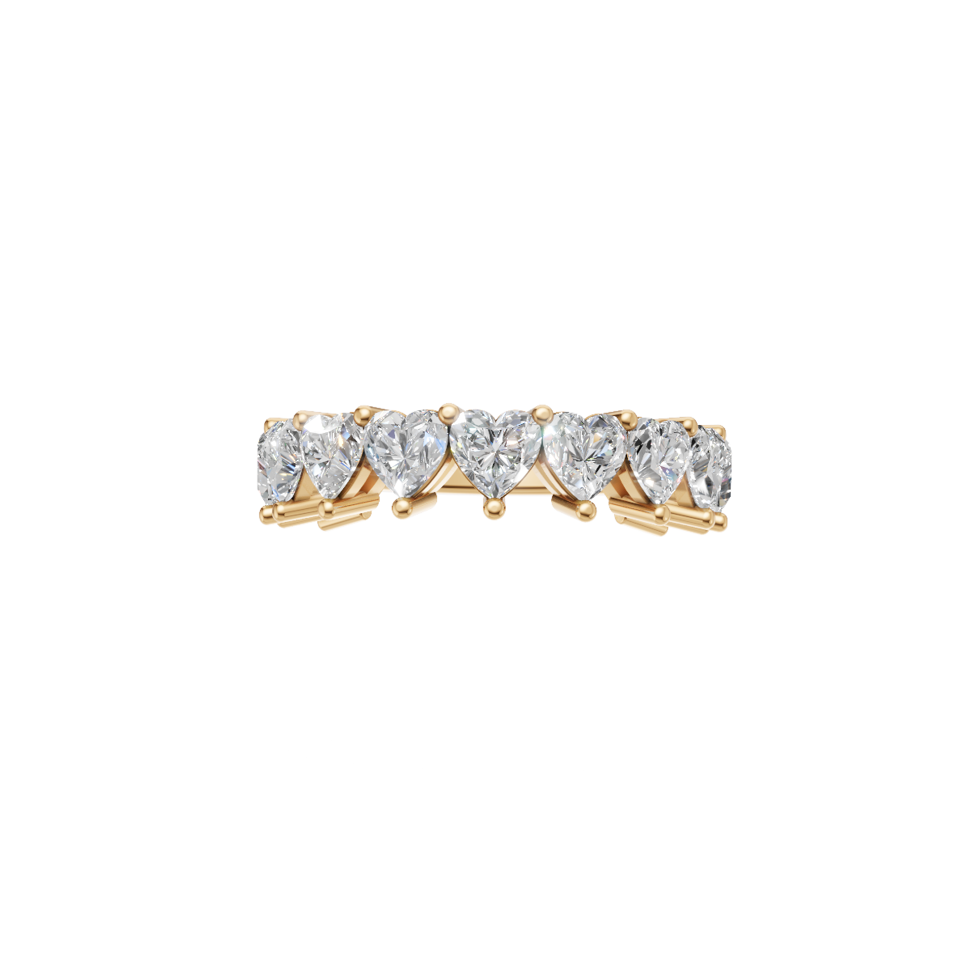 Jude Heart Three-Quarter Eternity Ring
