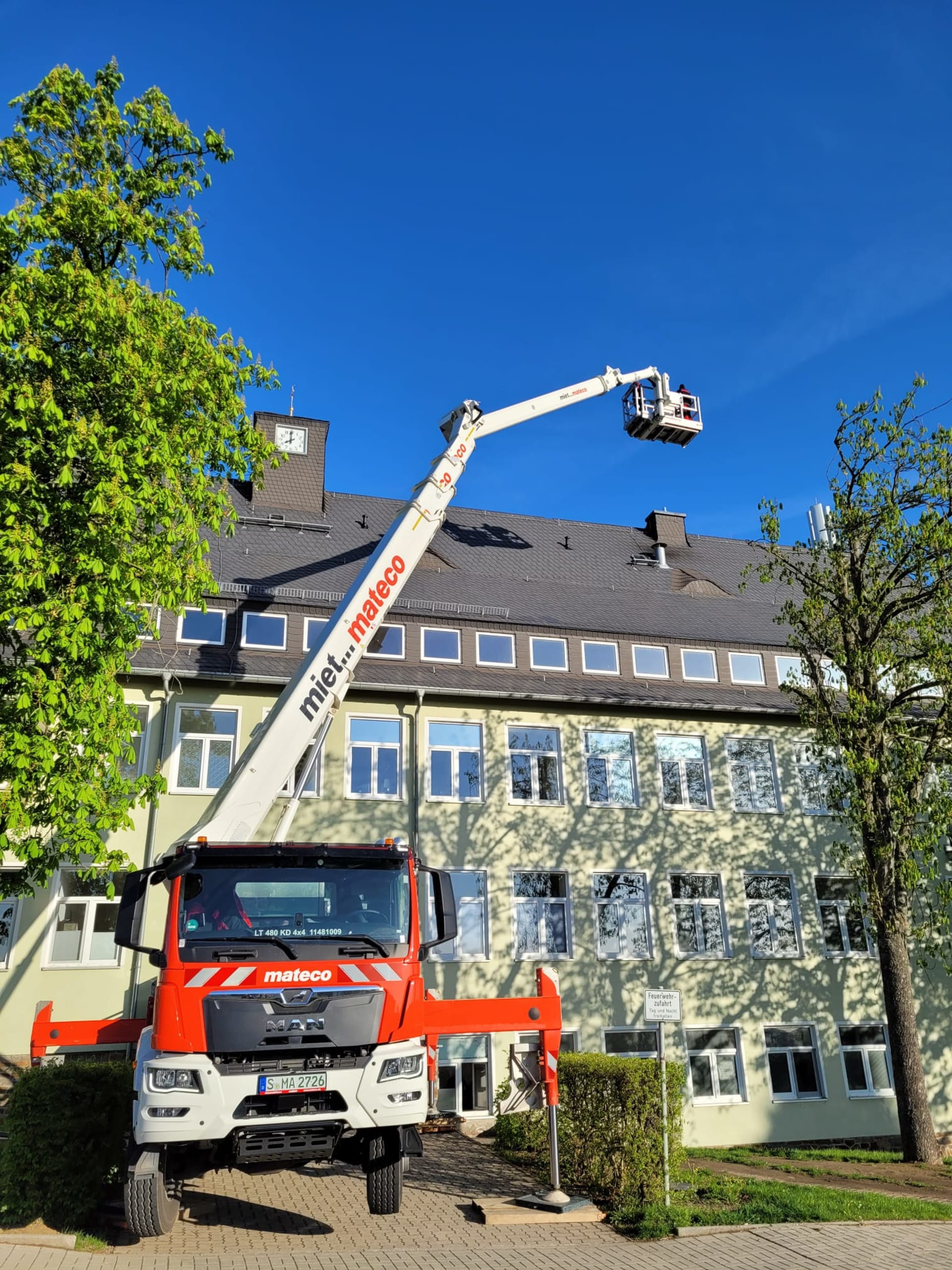 Reparaturarbeiten in Sachsen
