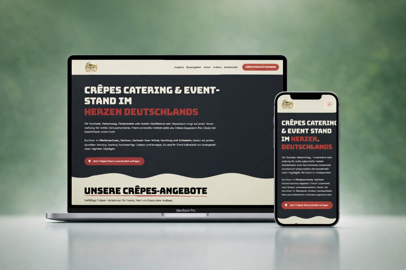 Die kleine Crêperie Webseite