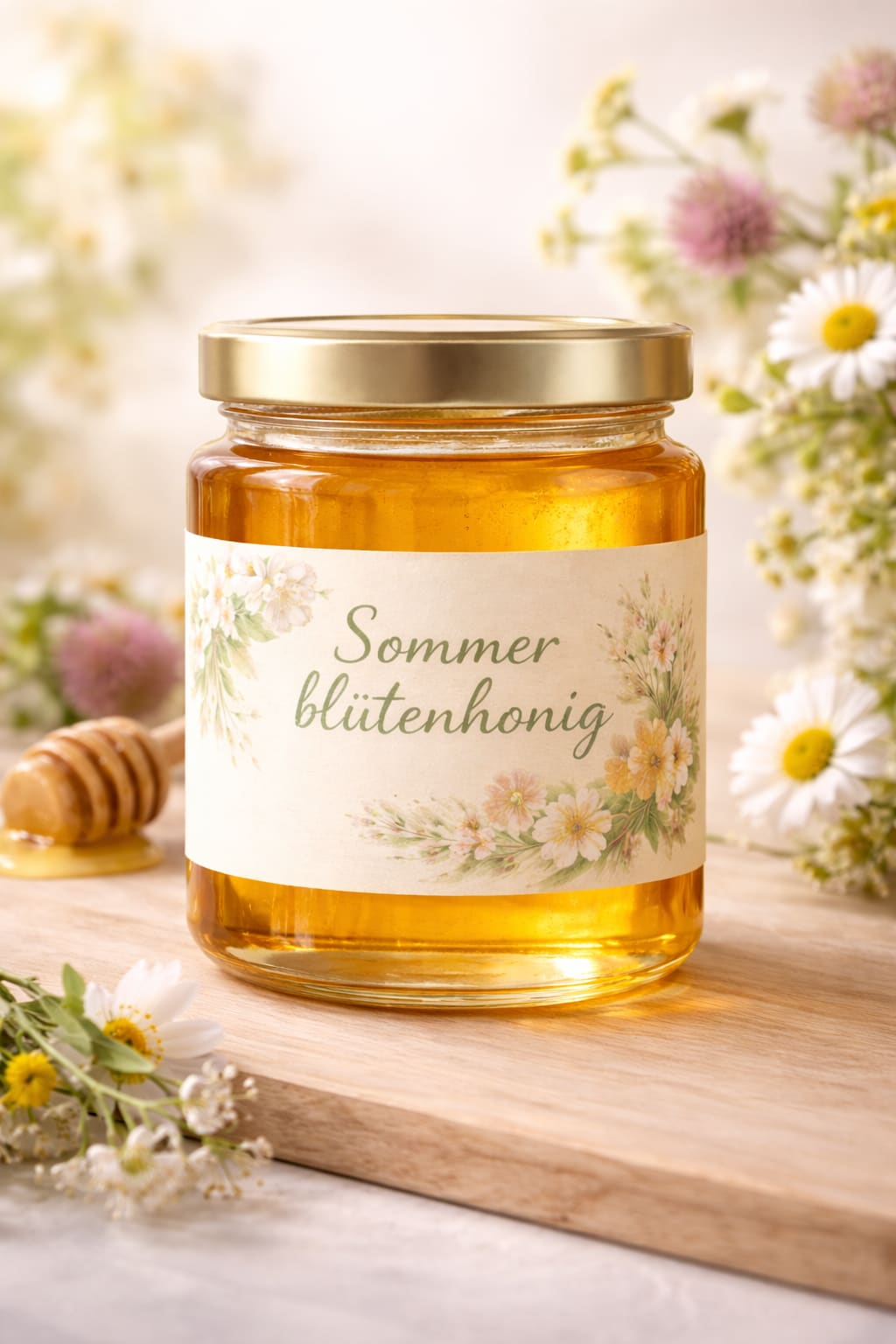 Frischer Honig im Glas