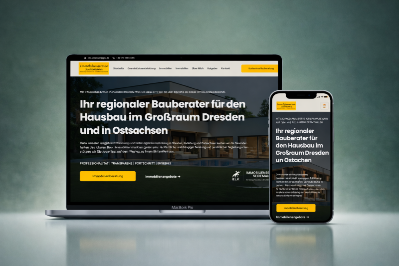 Webdesign Hausbauberatung Seidemann