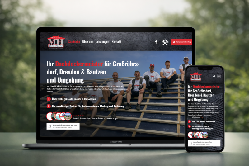 MH Bedachung Webseite