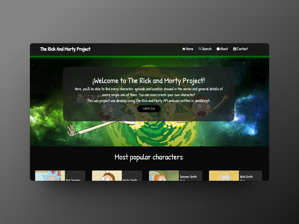 The Rick And Morty Project