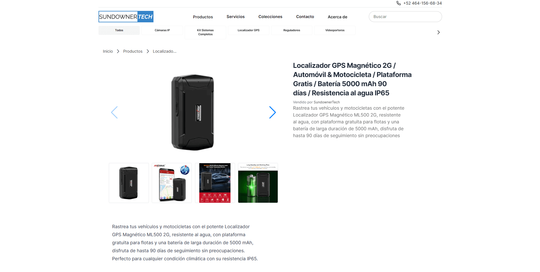 Imagen de la web SundownerTech