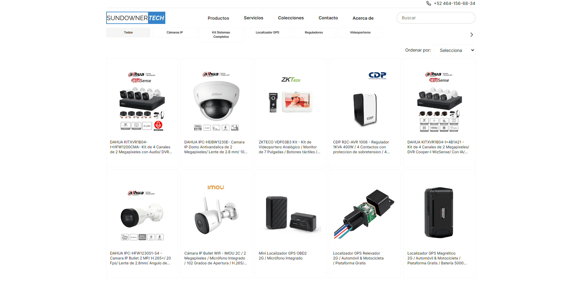 Imagen de la web SundownerTech