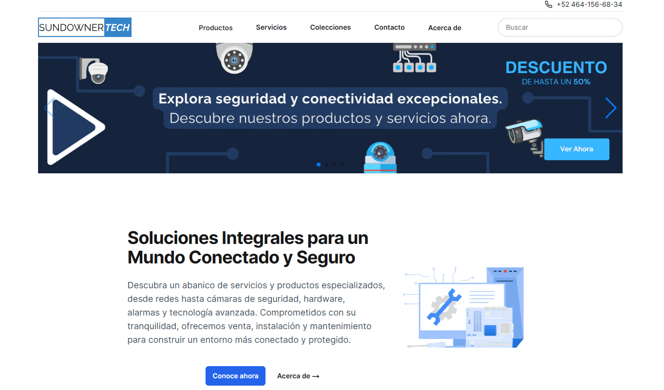 Imagen de la web SundownerTech