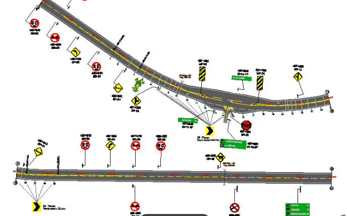 Diseño de señalizacion vial