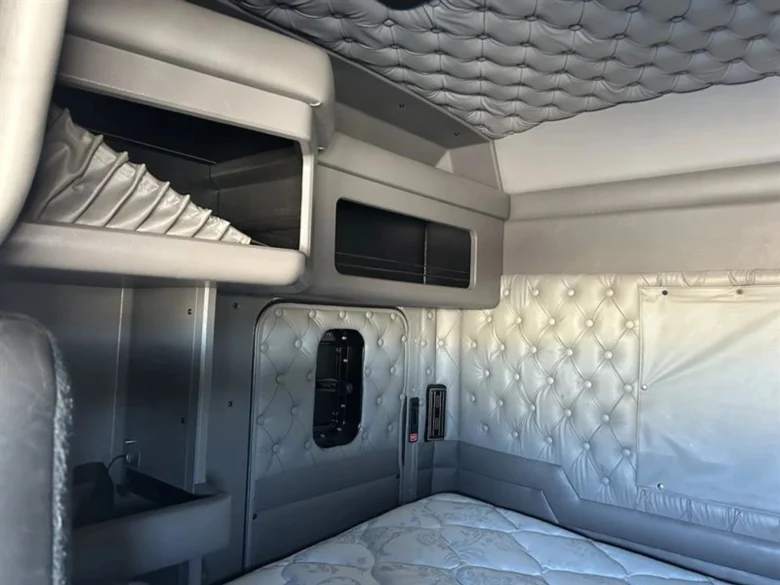 Inside of a semi truck
