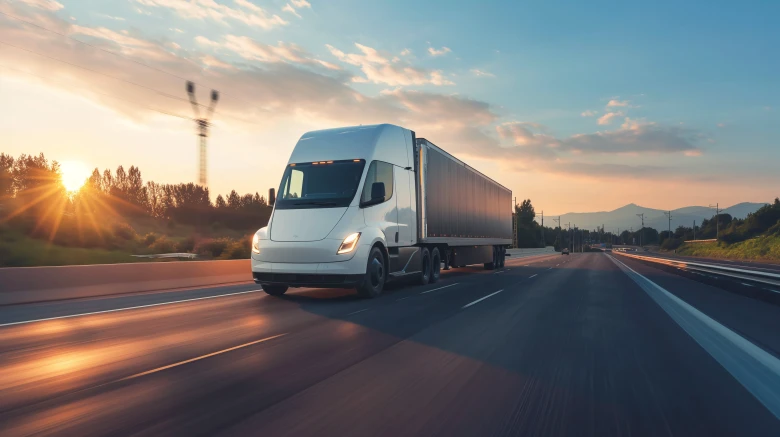 A Tesla like semi truck