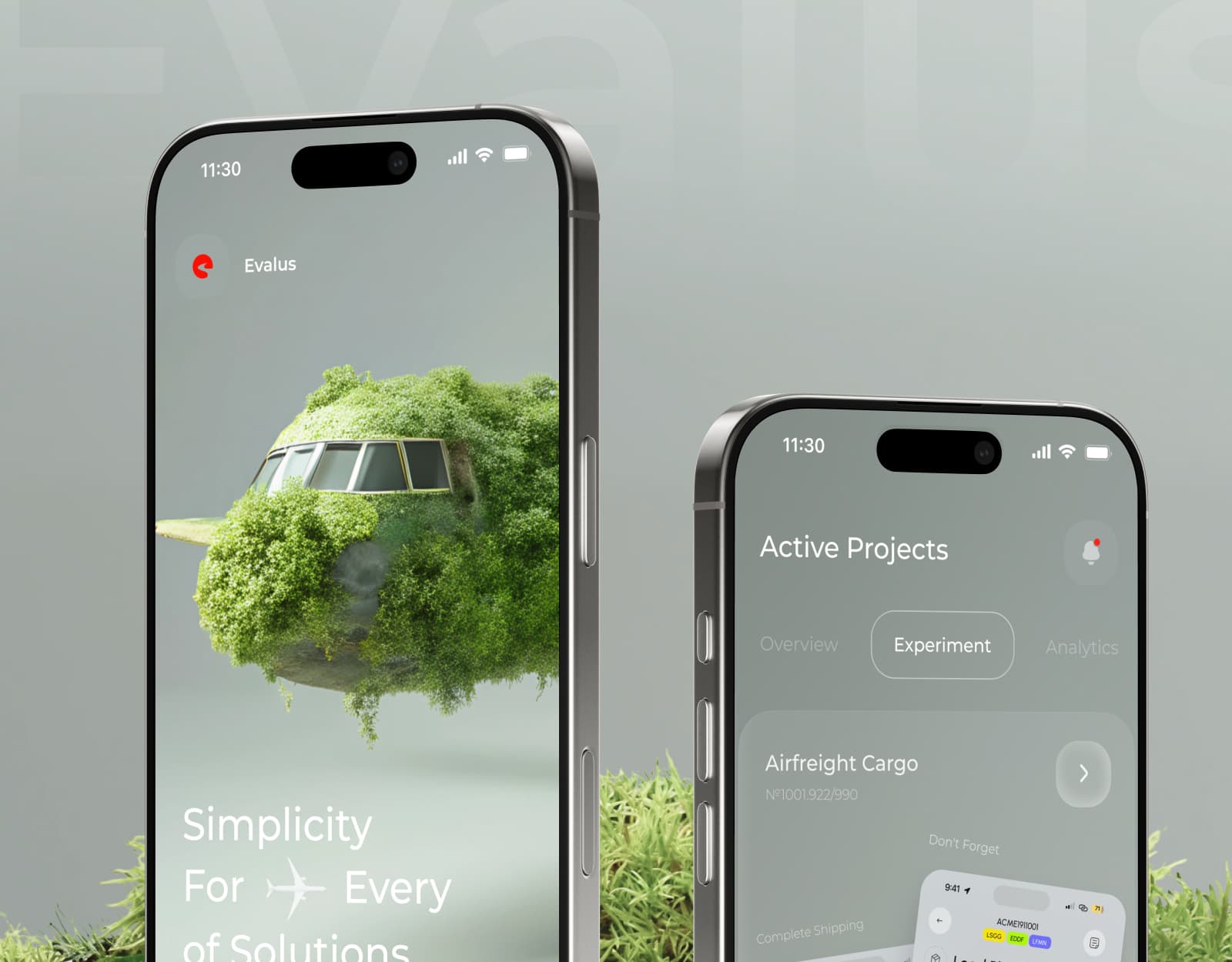 Evalus AB Testing platform cover image with dashboard UI mockup