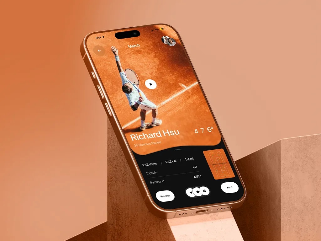 Pulse – Tennis Performance Mobile Dashboard