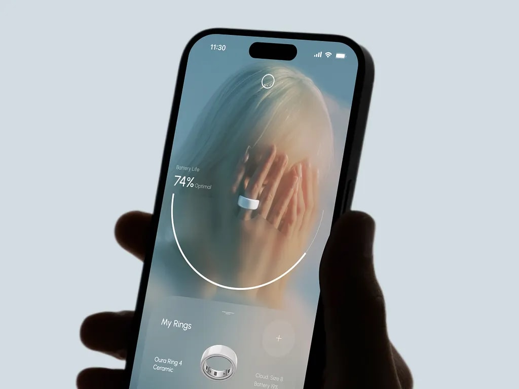 Oura Mobile App – Smart Ring Health Tracking UI