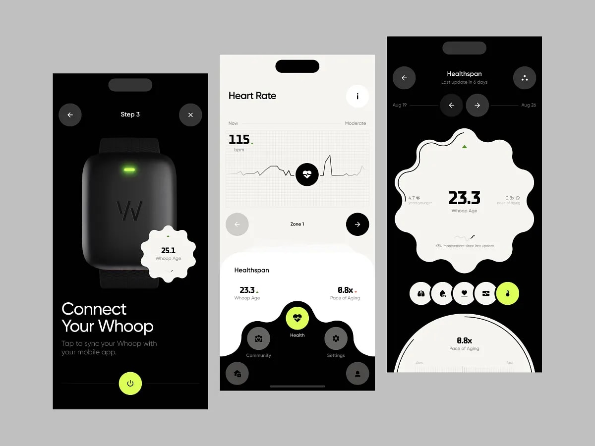 Whoop Mobile – Health Monitoring App
