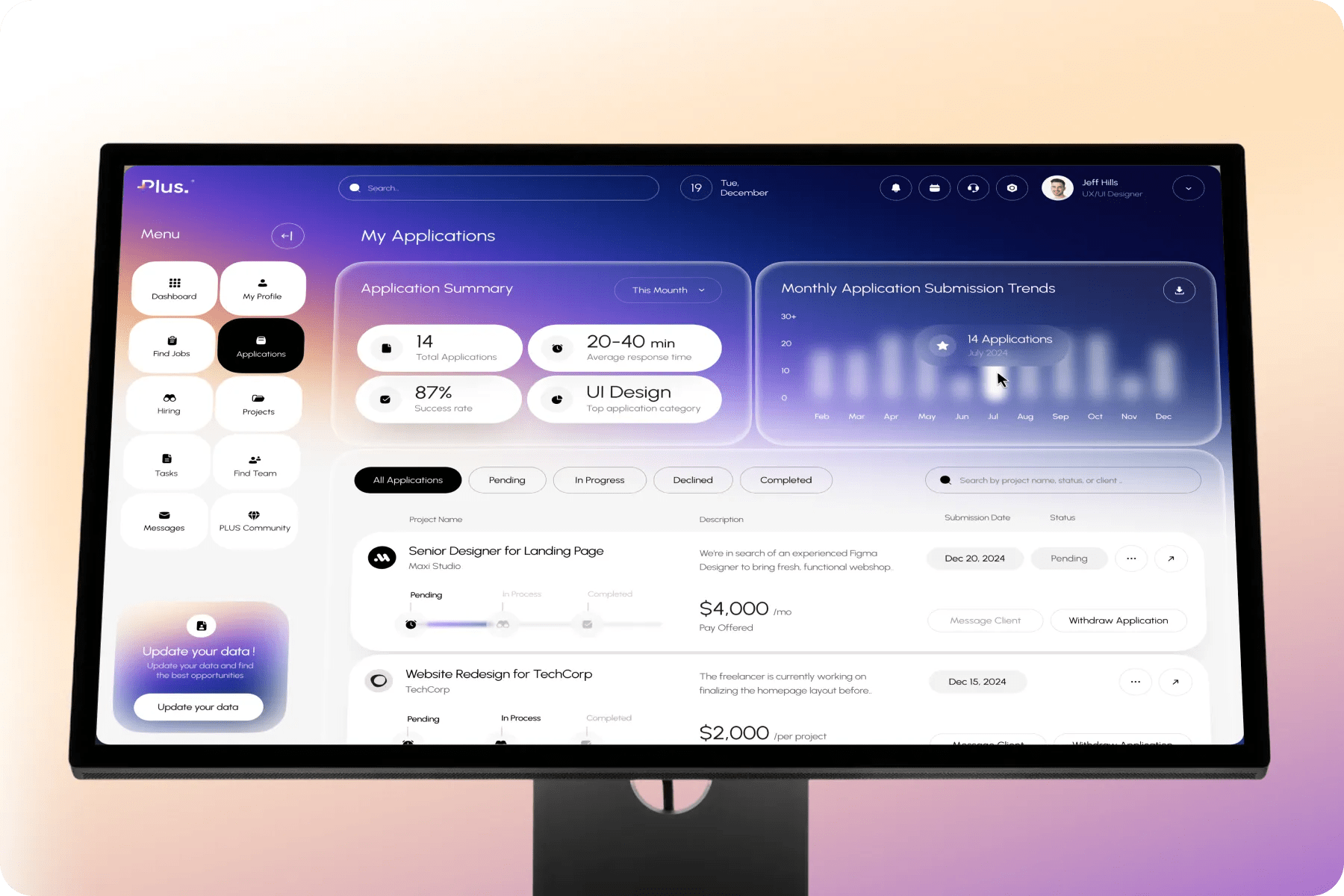 RemodelyPlus - Job Search Platform UI UX Design
