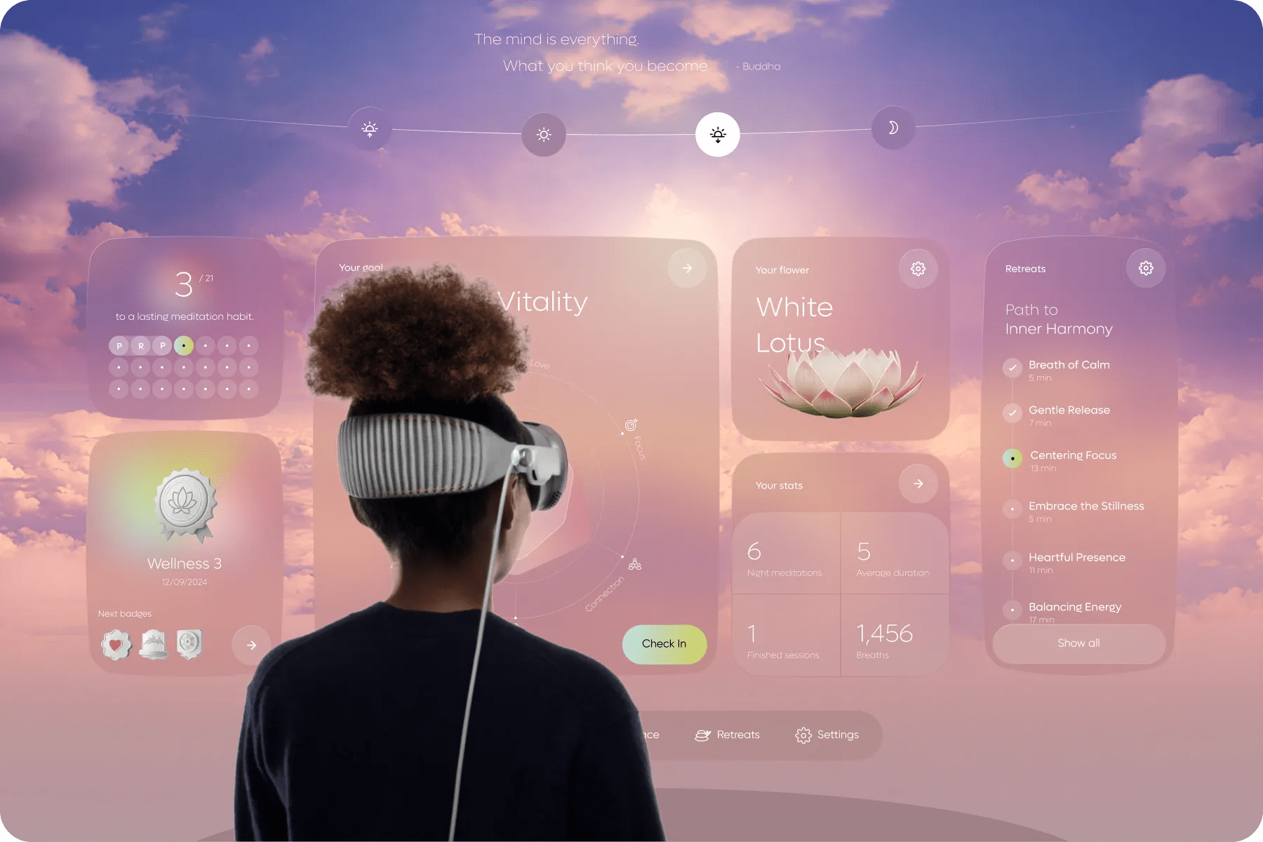 Levitate Wellness Meditation App & UI UX Design