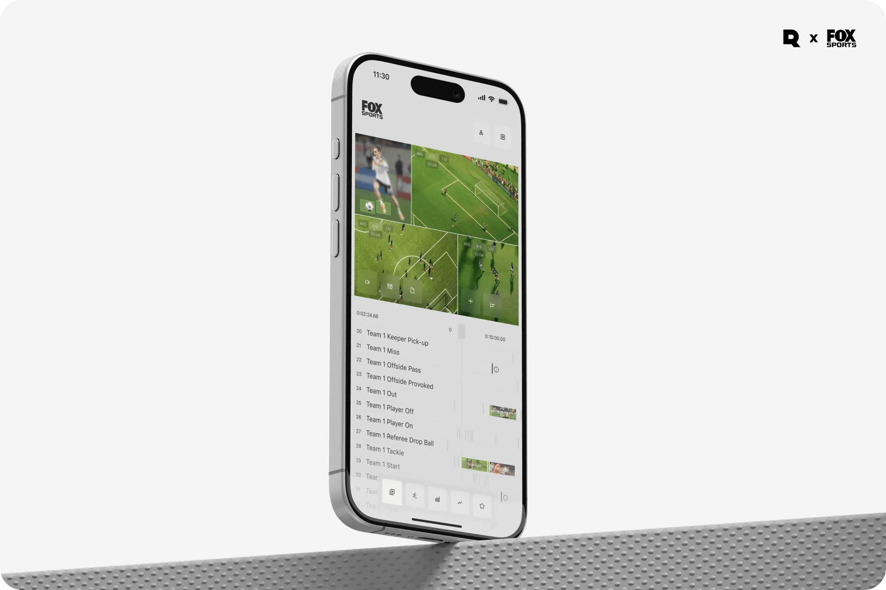 Enhancing Sports Interface: FOX Sports UI by Rondesignlab