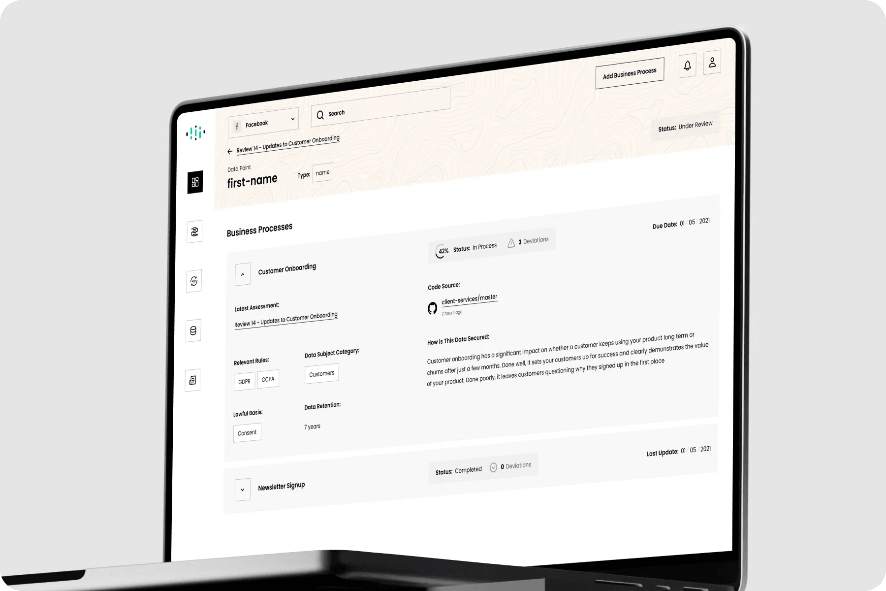 Cycling Route Dashboard Design