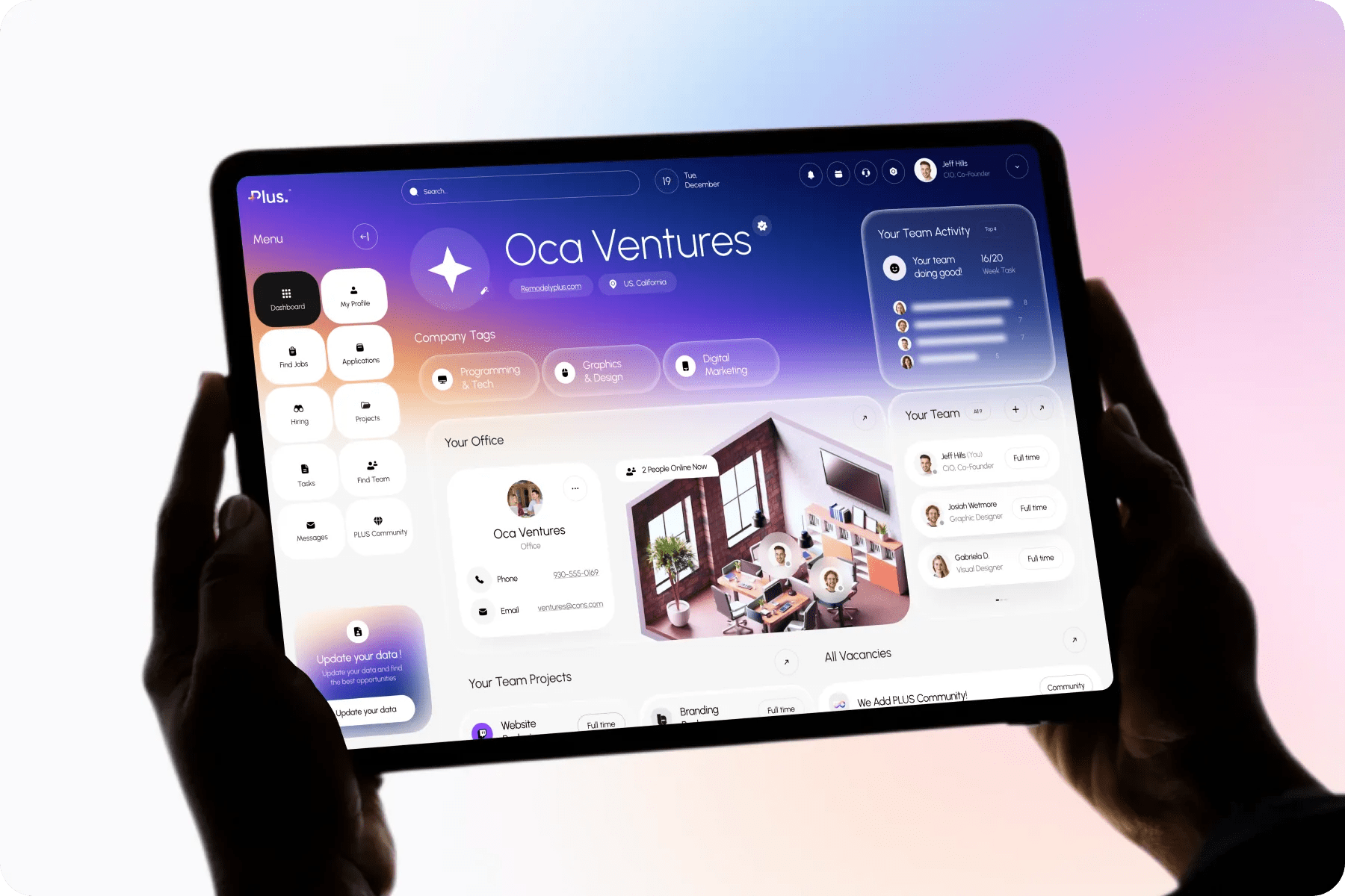 Professional CV Builder Interface