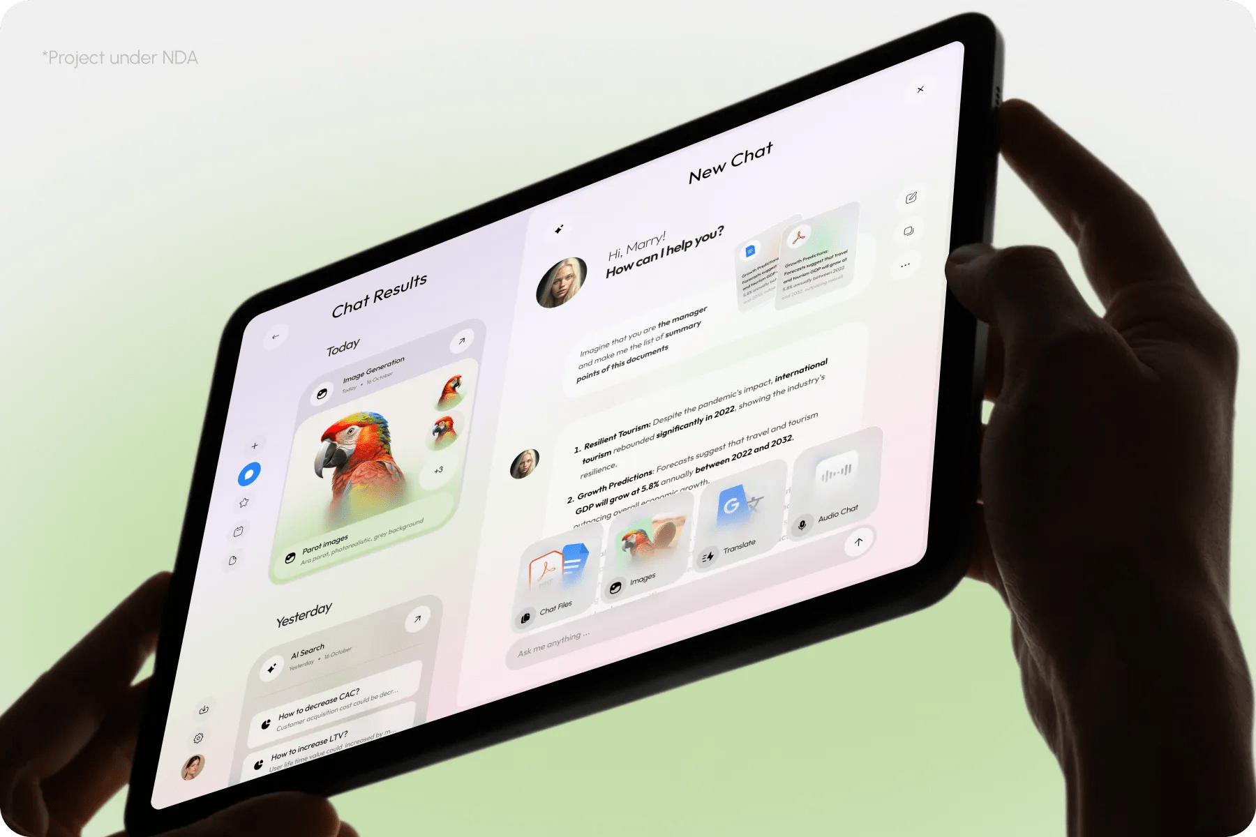 AI-Driven Discovery Interface