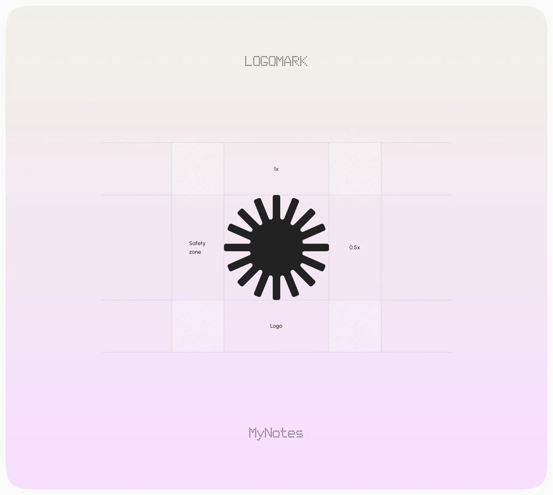 My Notes frosted-glass UI with dynamic gradient surfaces