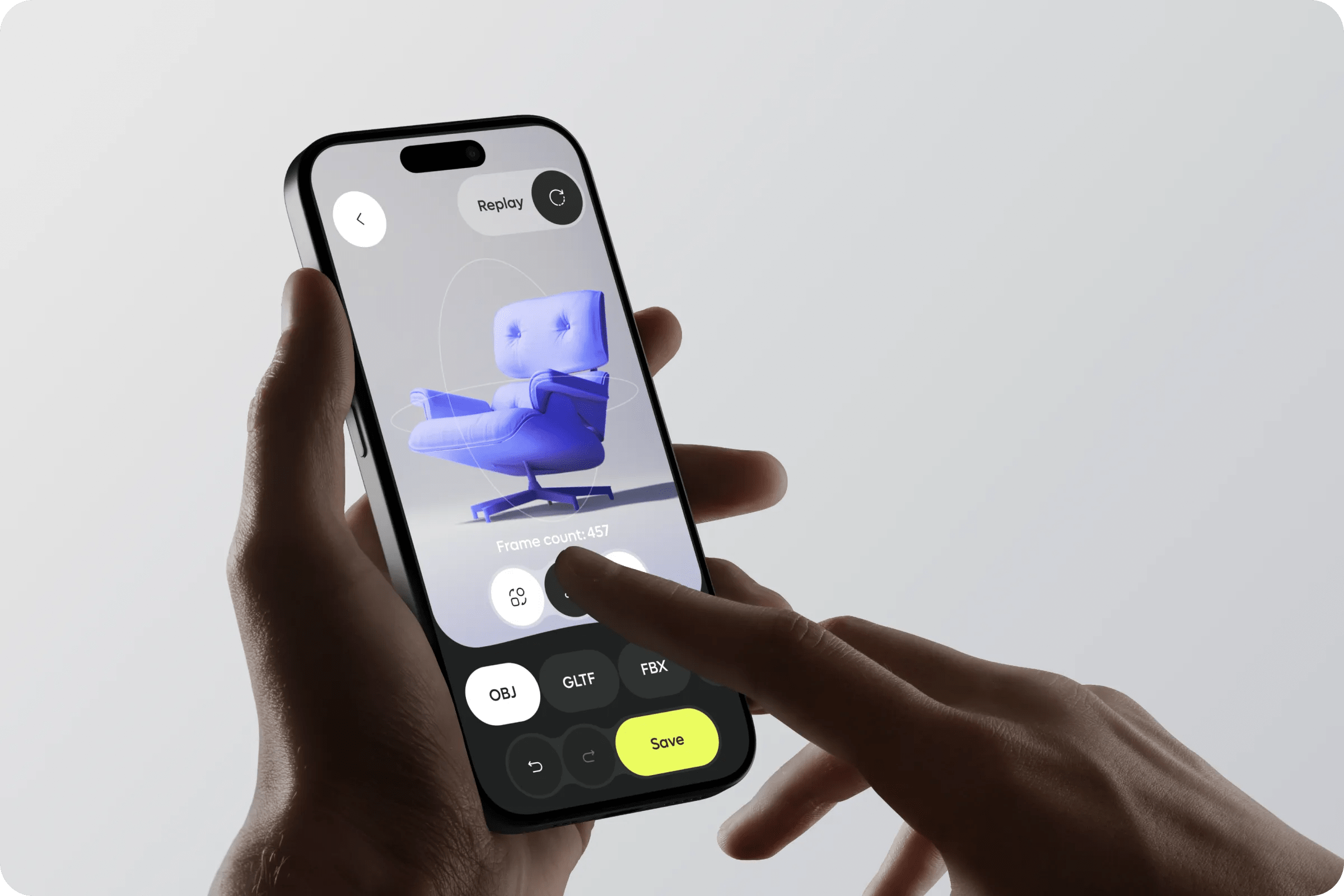 Mobile 3D Scanning App UI