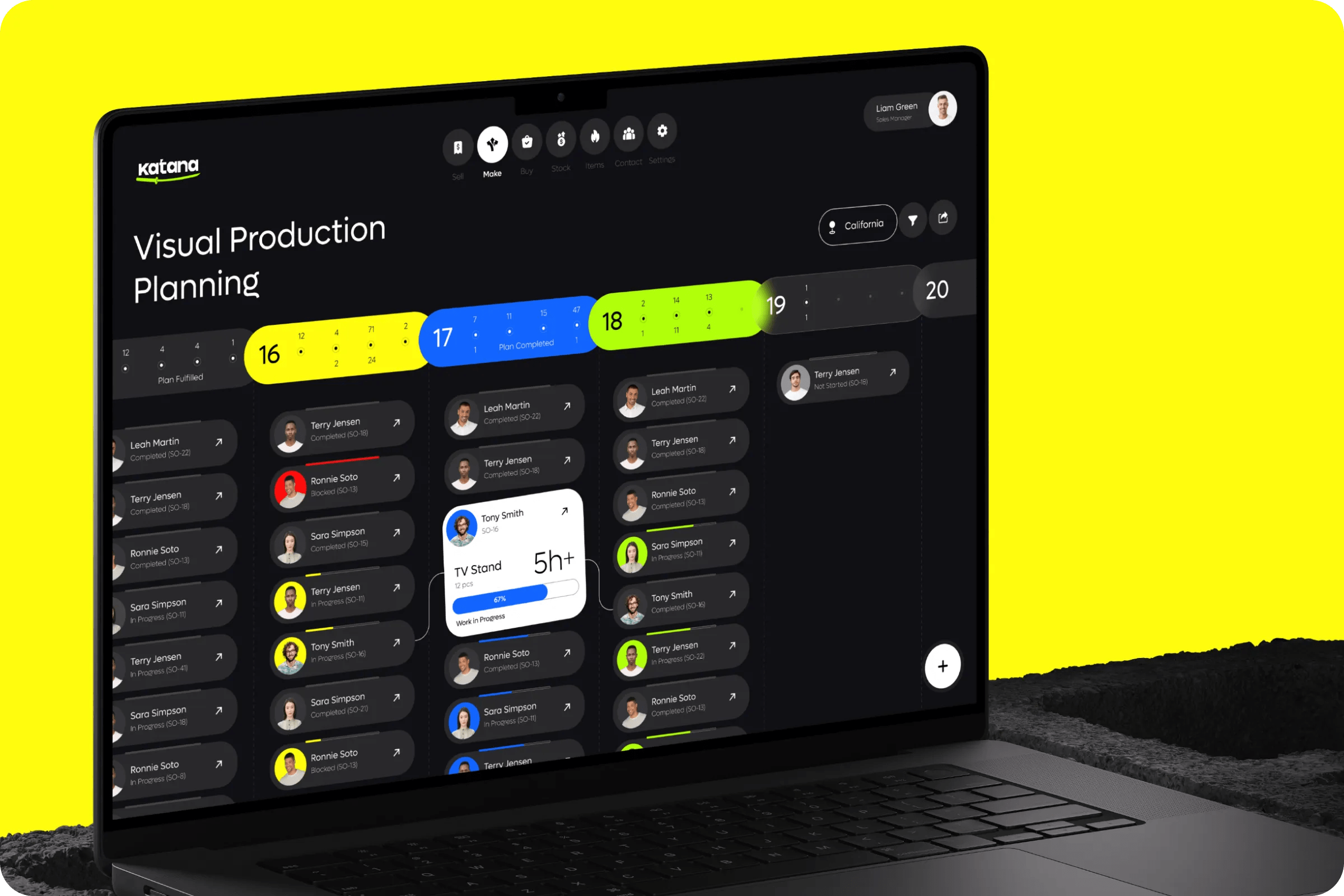 Manufacturing Process Management Web UI