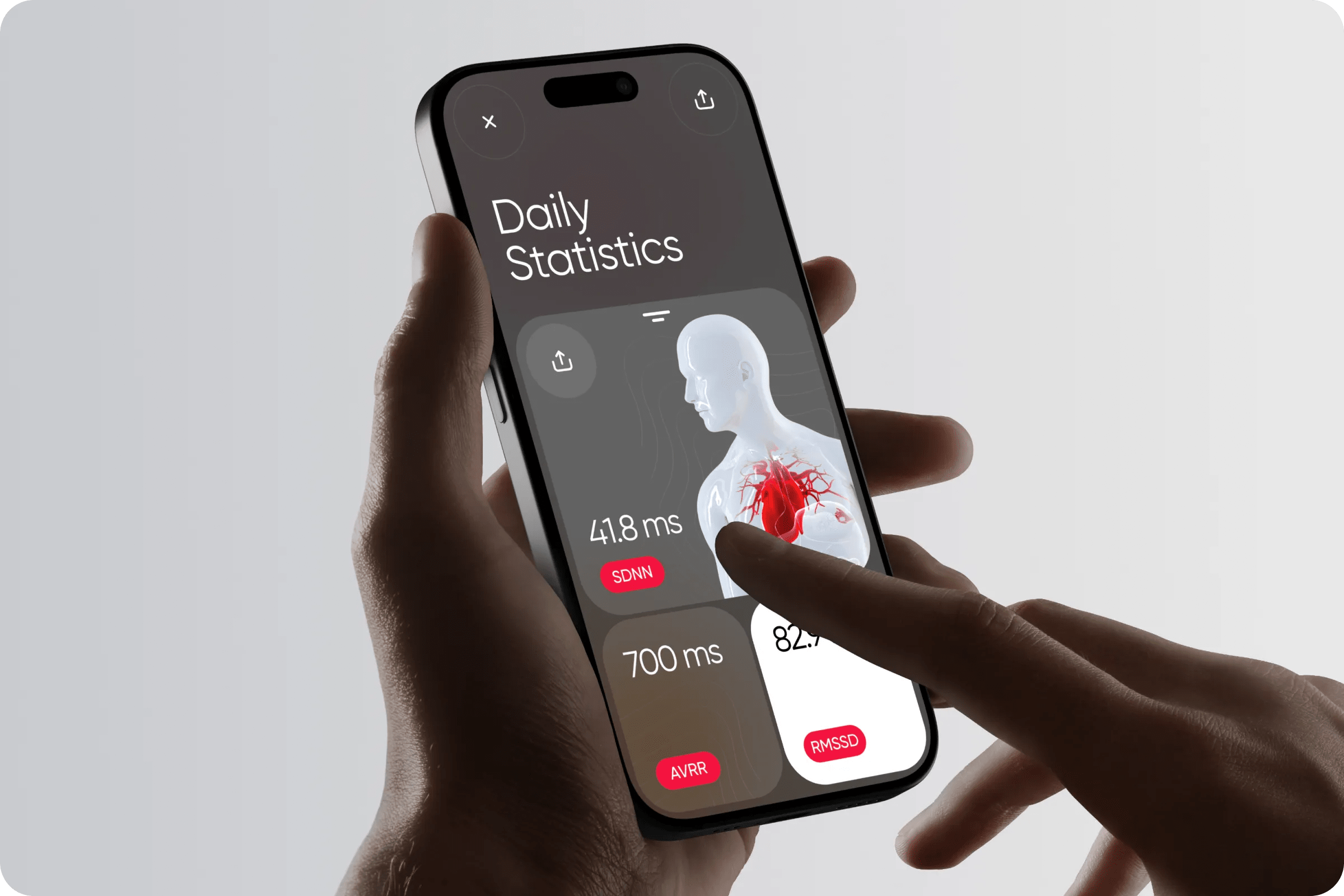Mobile Health Monitoring UI Design