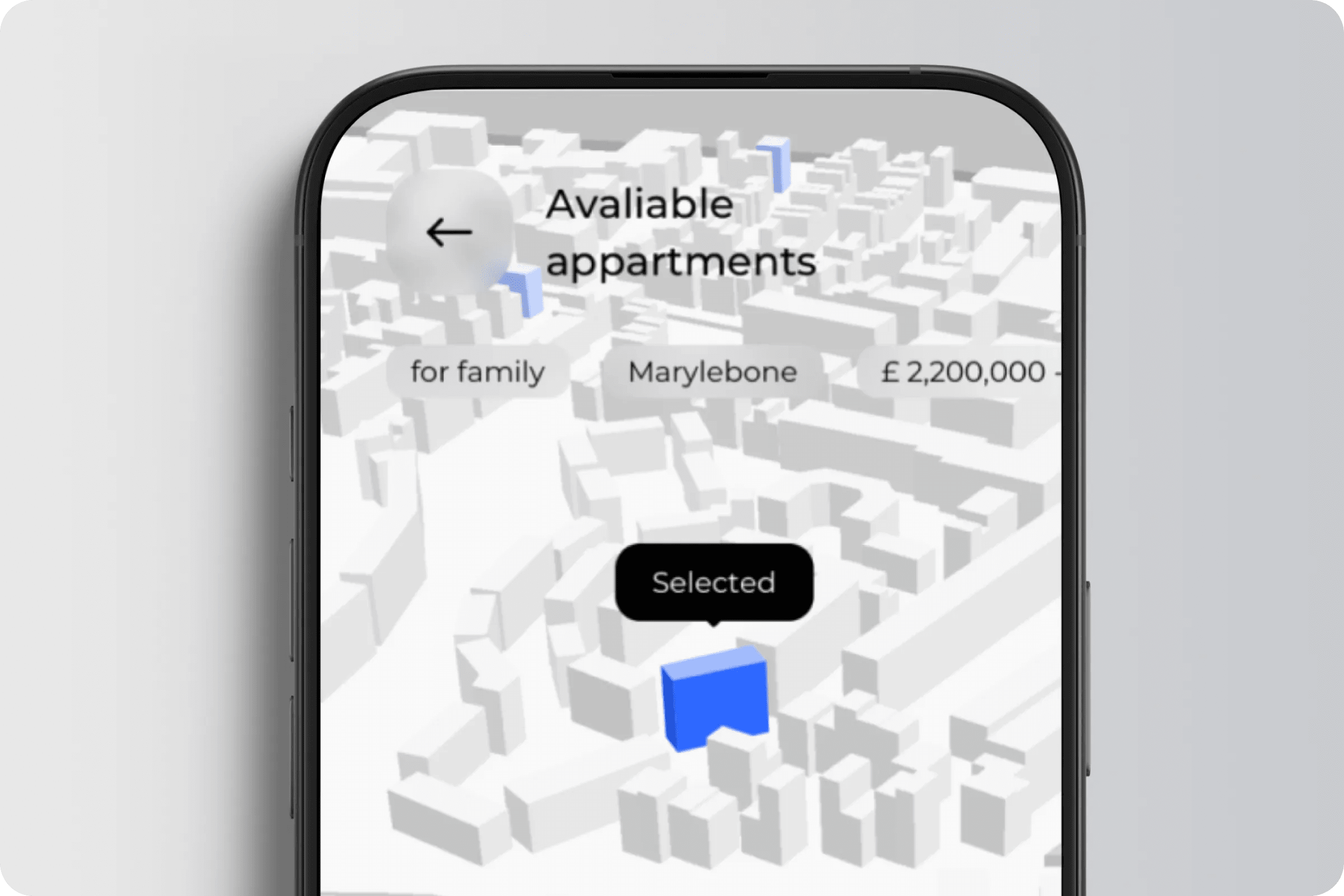 3D Apartment Tour UI Design