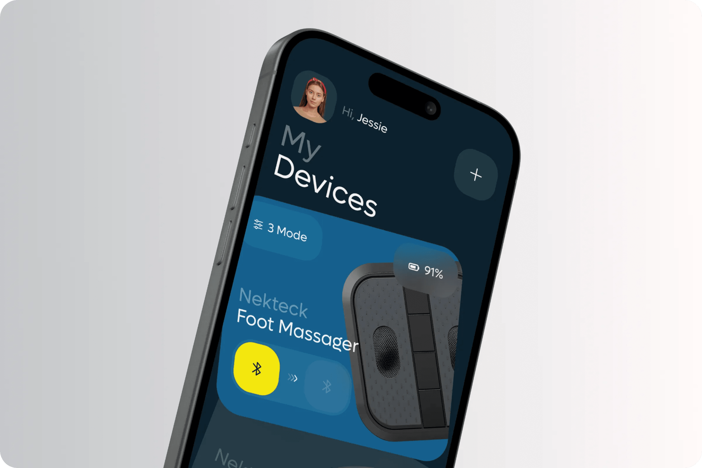 HealthTech IoT Mobile App UI