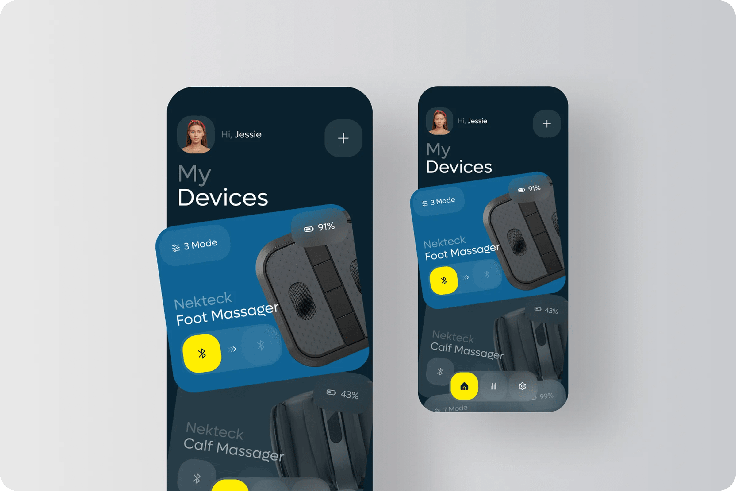 Smart Device Control App UI Design