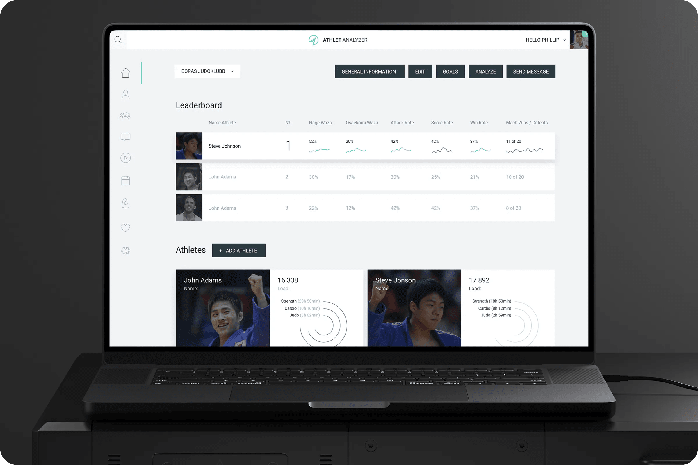 Athlete Performance Tracking Dashboard