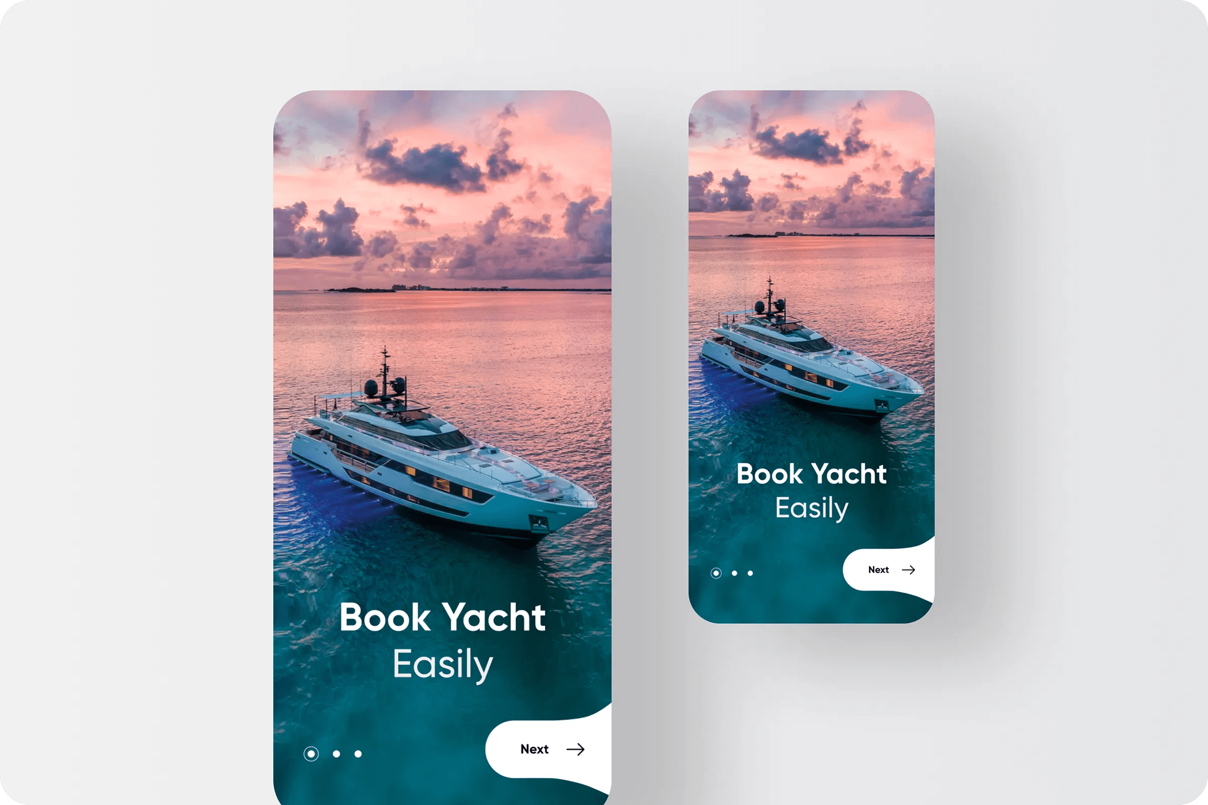 Yacht Booking Mobile UI