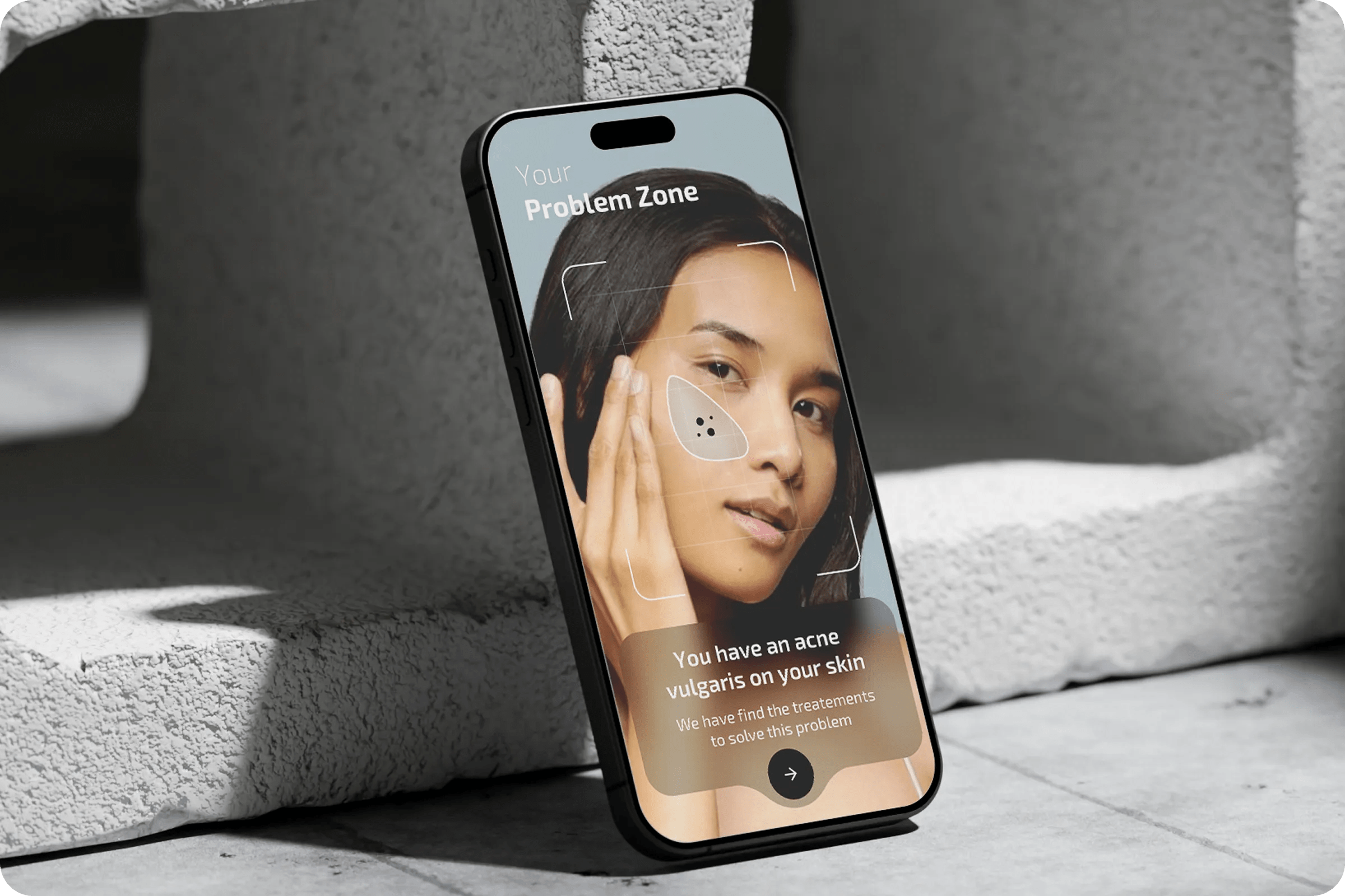 Skin Health Tracking App Interface