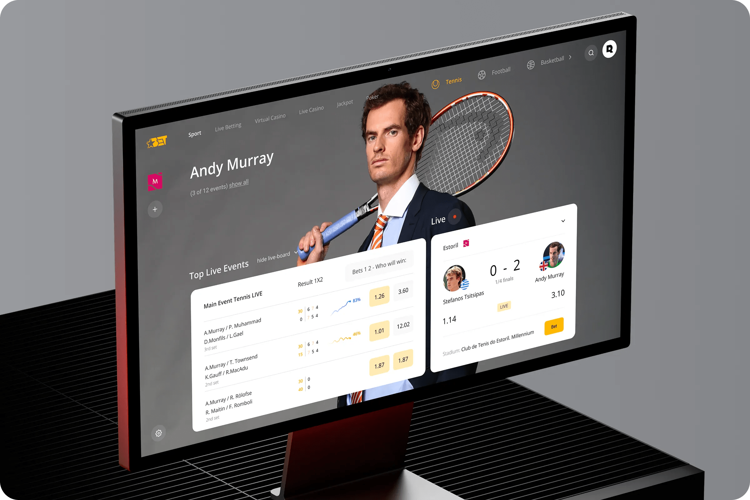 Online Betting Platform User Interface