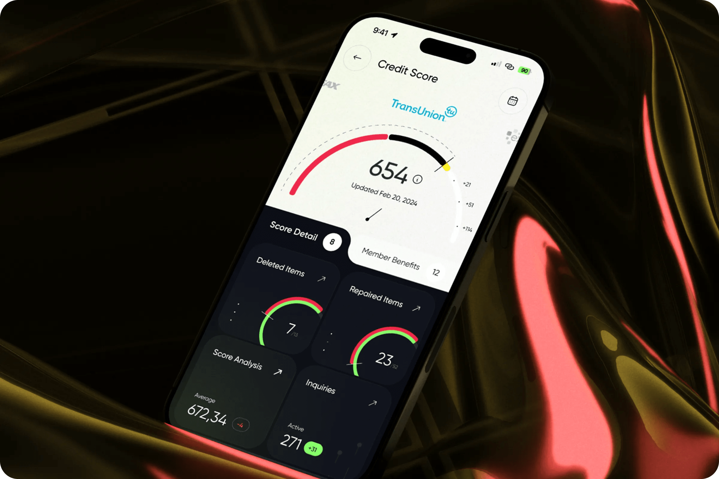 Credit Score Mobile App UI Design