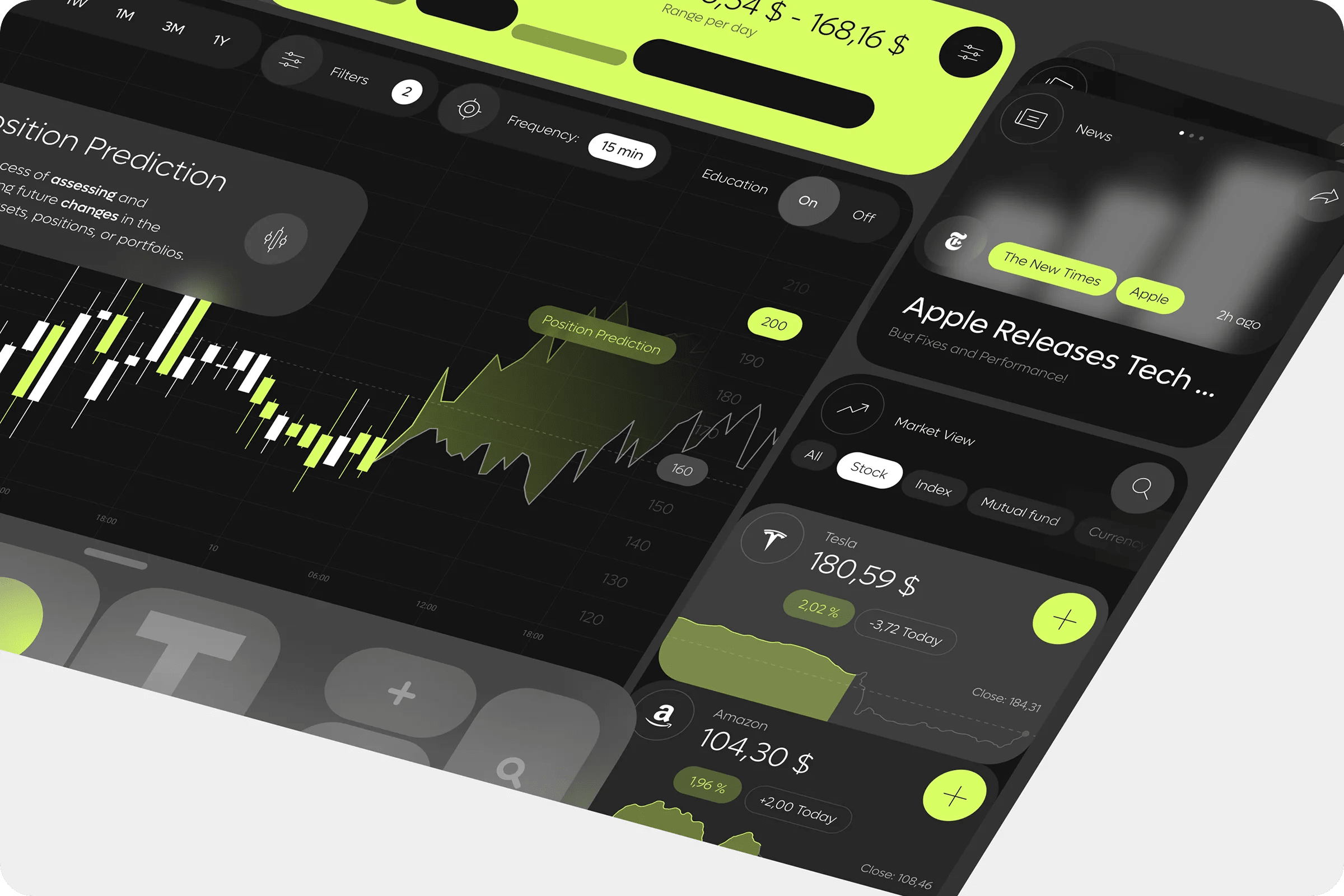 Dark Mode Trading Dashboard