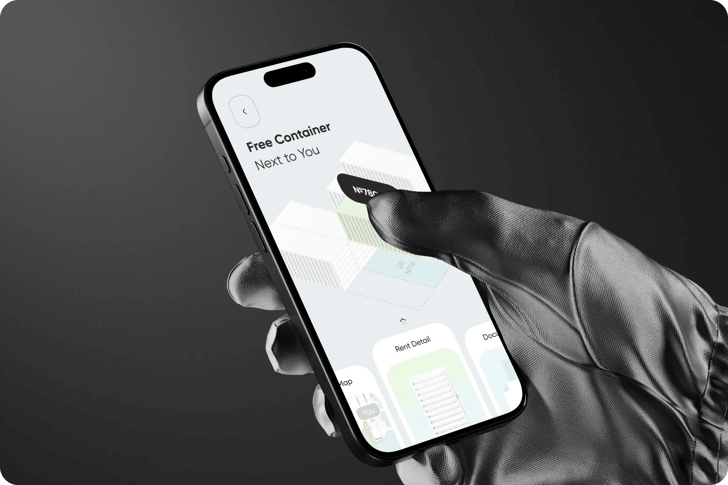 Rental storage container app