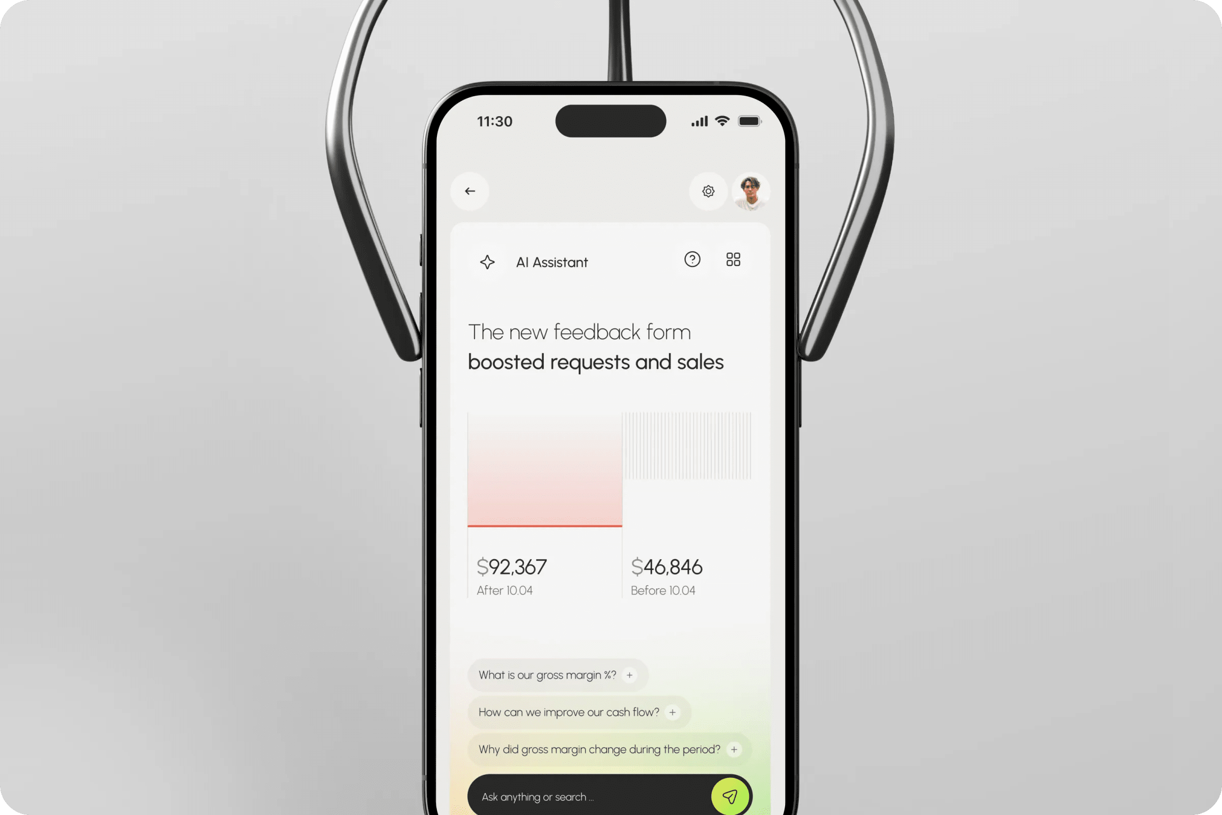 Real-time accounting mobile app