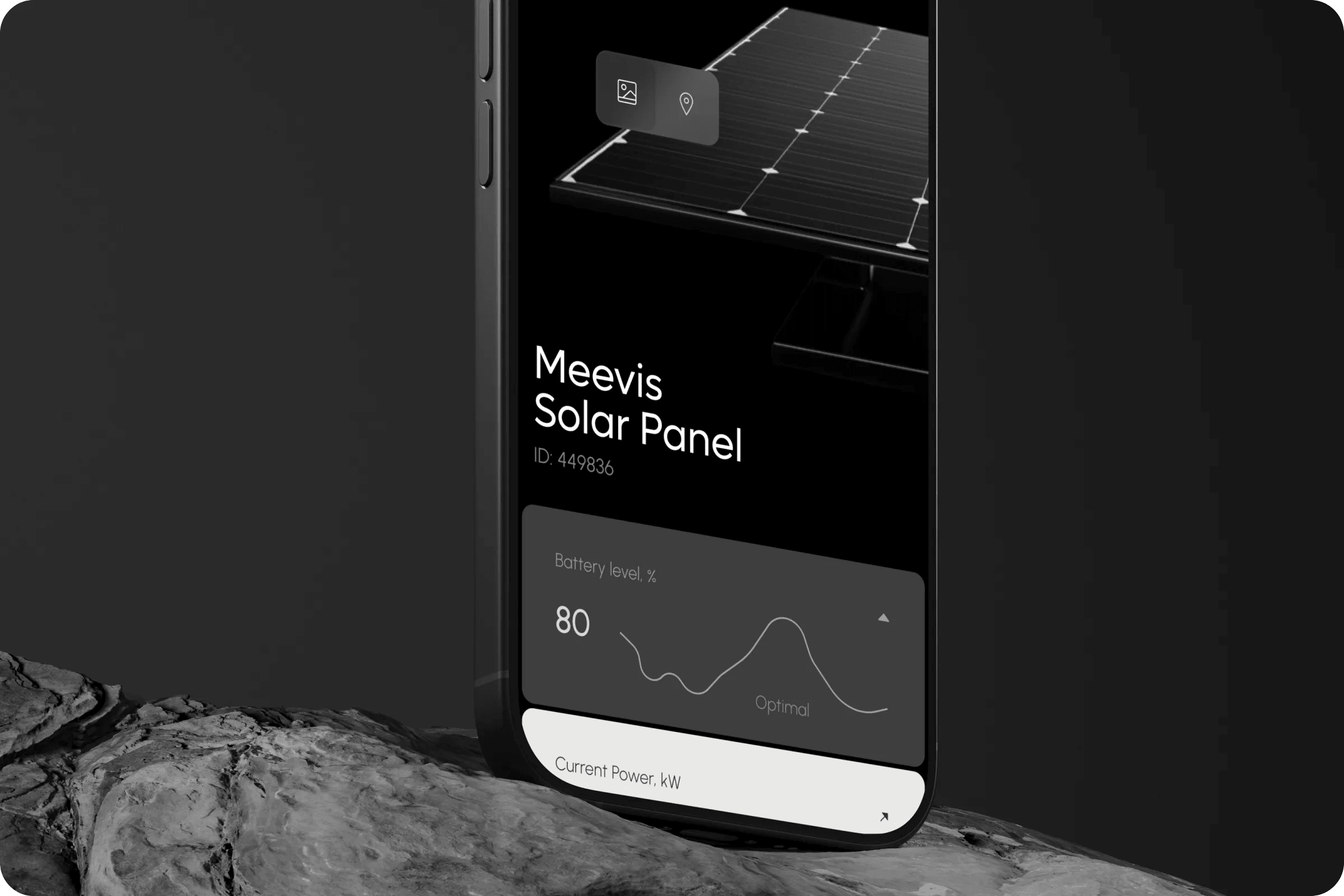 SaaS energy management system UI