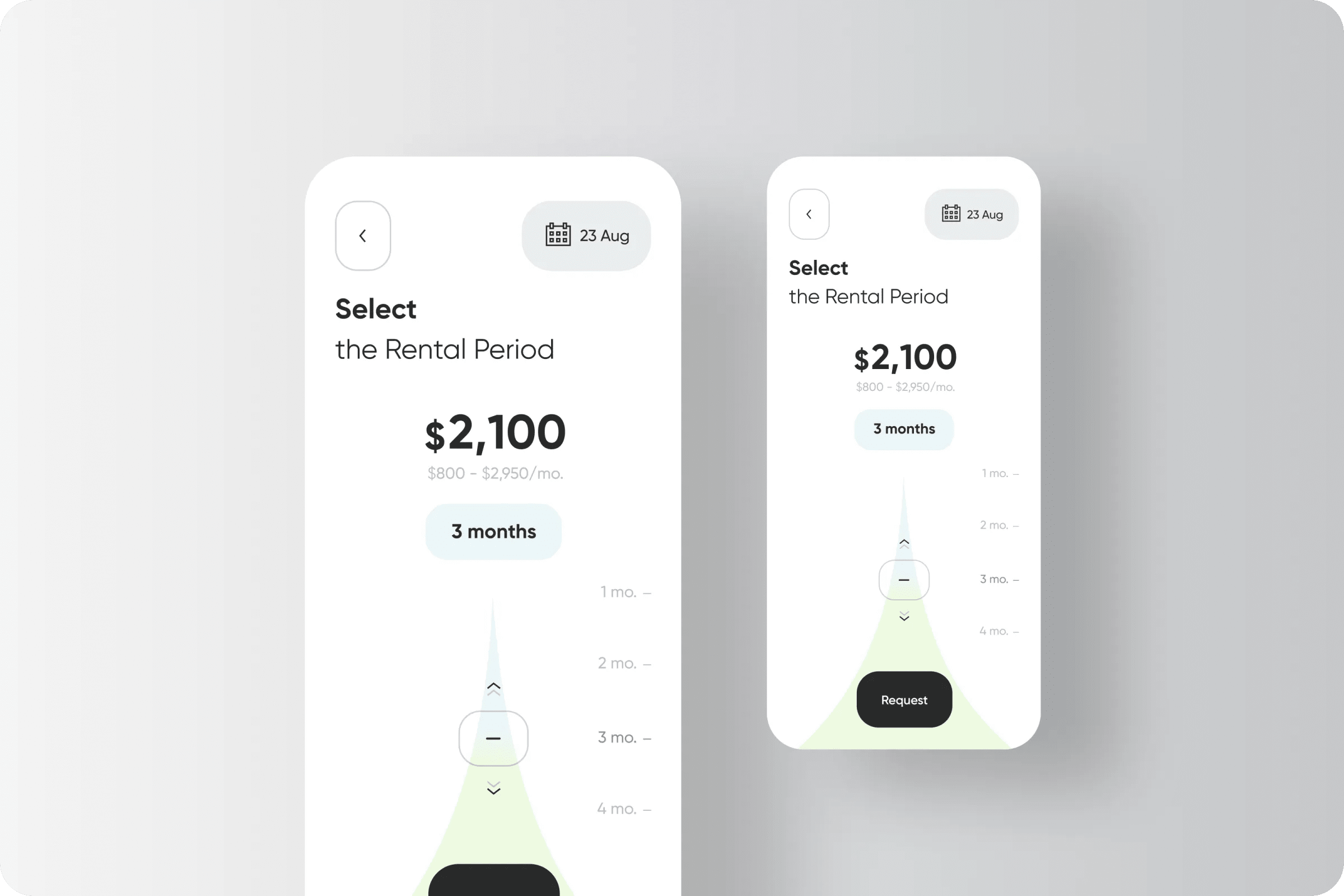 Rental storage management UI UX