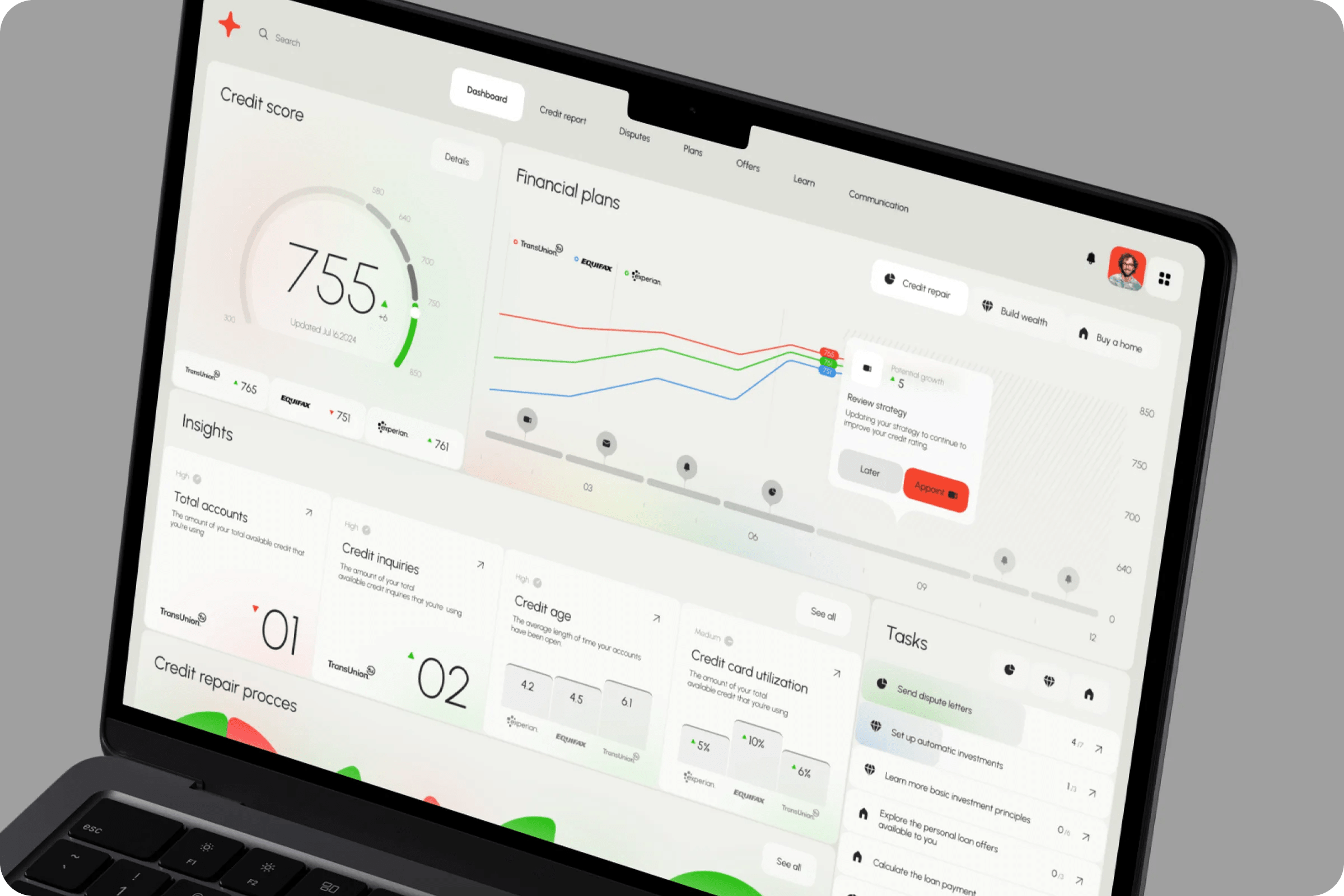 Real-Time Credit Analytics UI