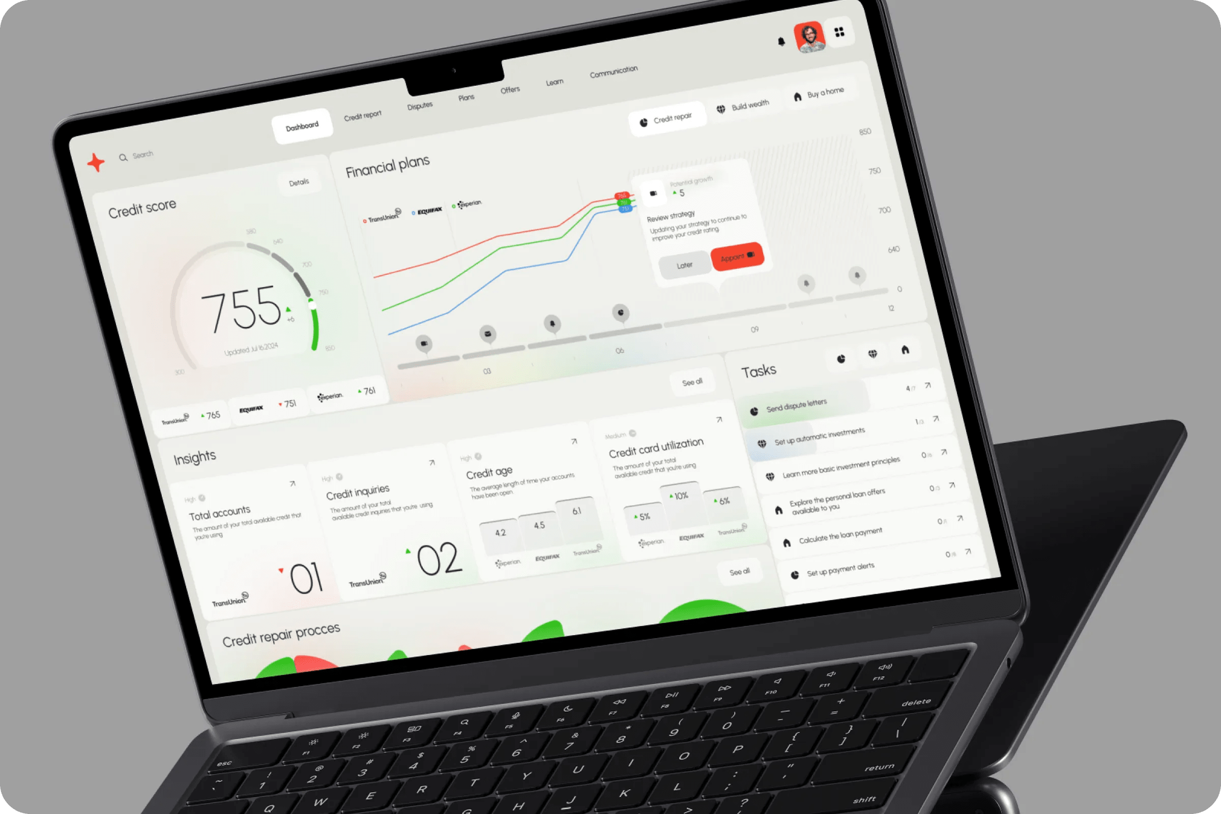 Credit Repair and Growth Planner