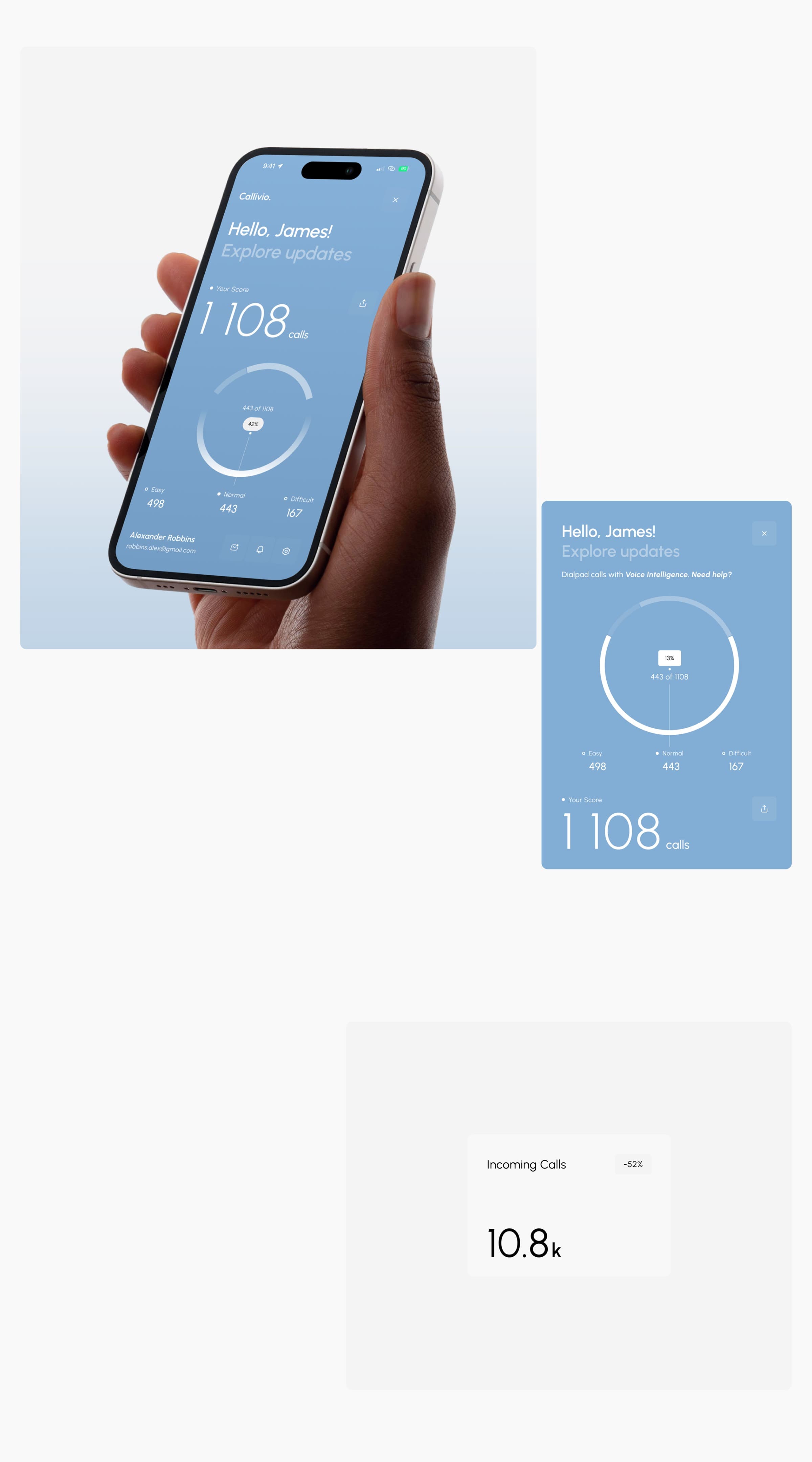 AI Customer Services | UX & UI Design - Callivio CRM - SaaS & UX UI Design