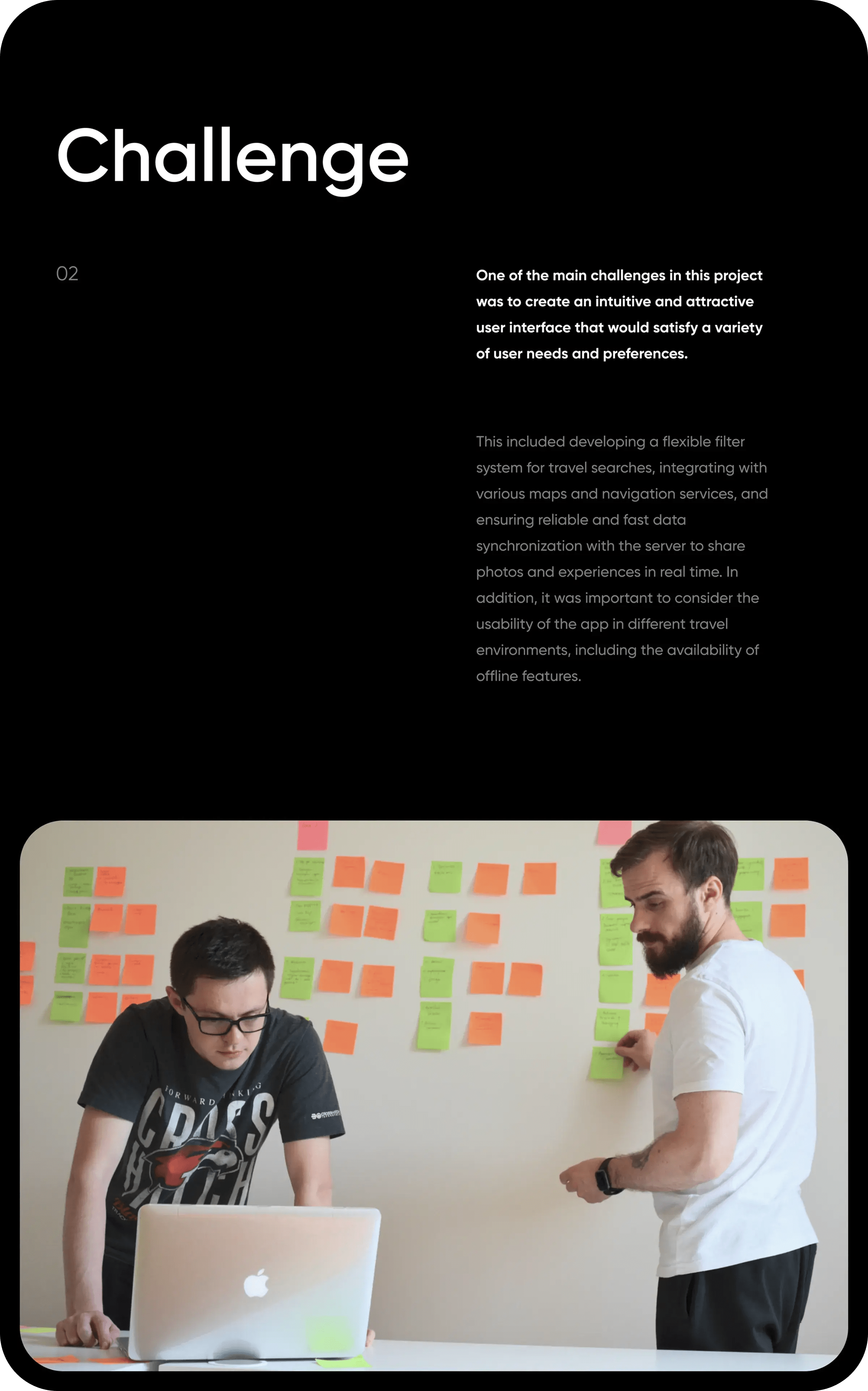 Designers working on graphics for a best-in-class travel service mobile app.